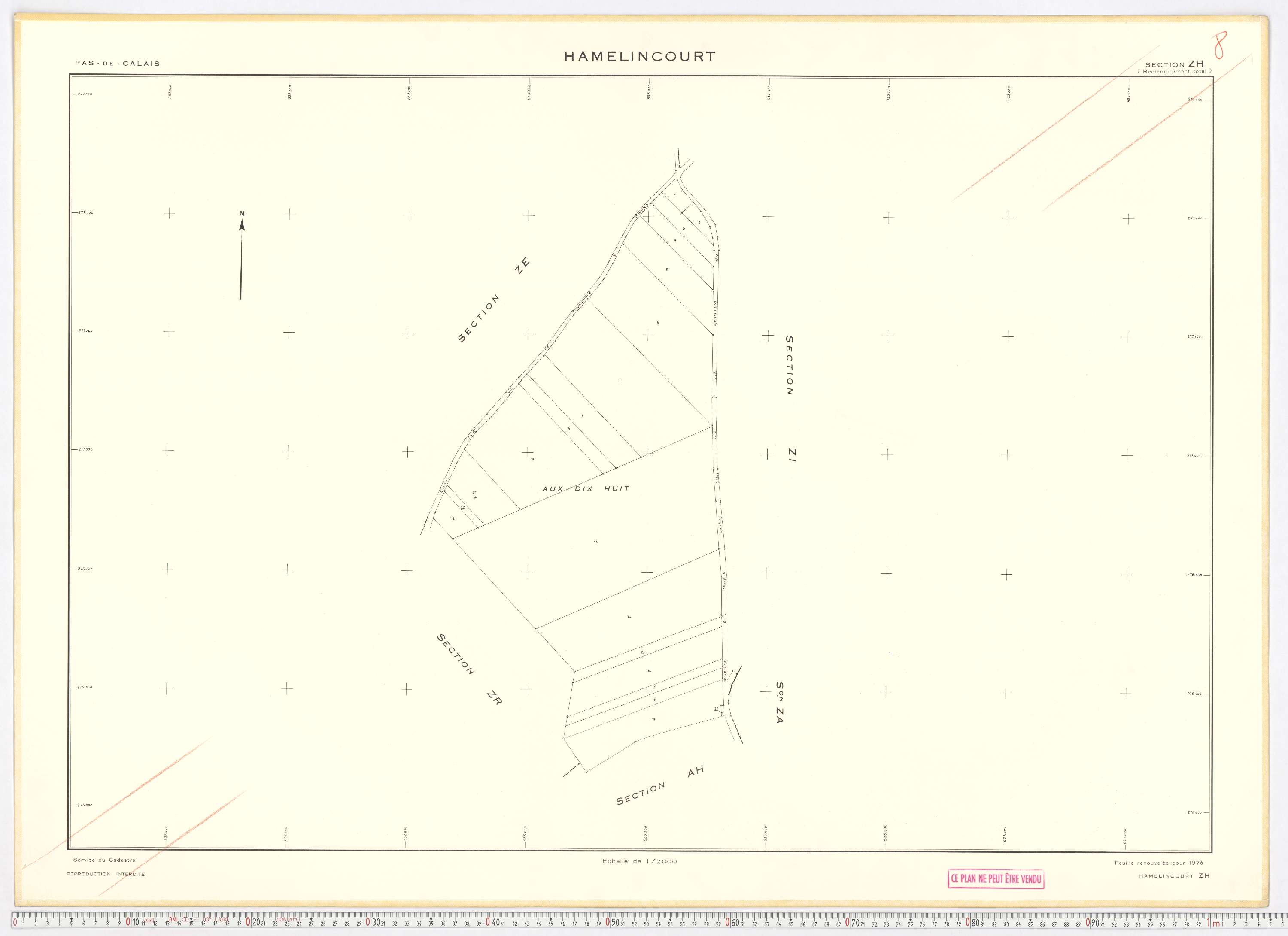 Hamelincourt - Section ZH.