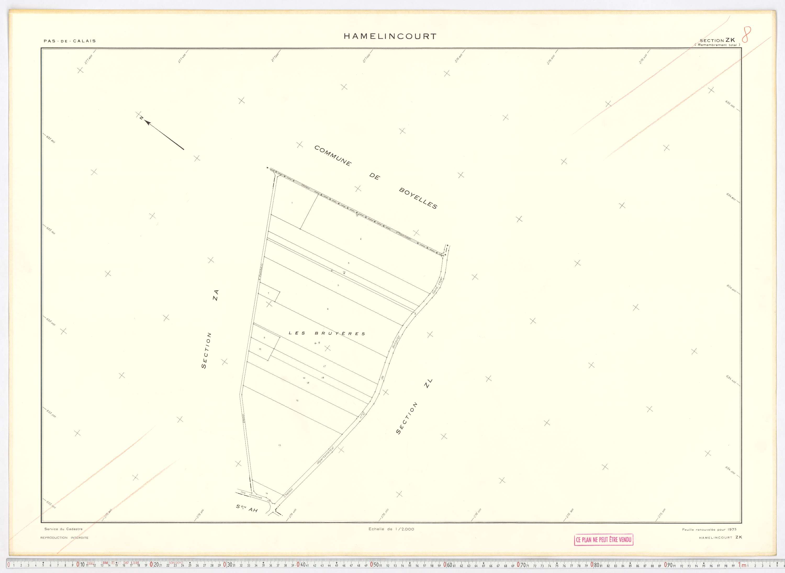 Hamelincourt - Section ZK.