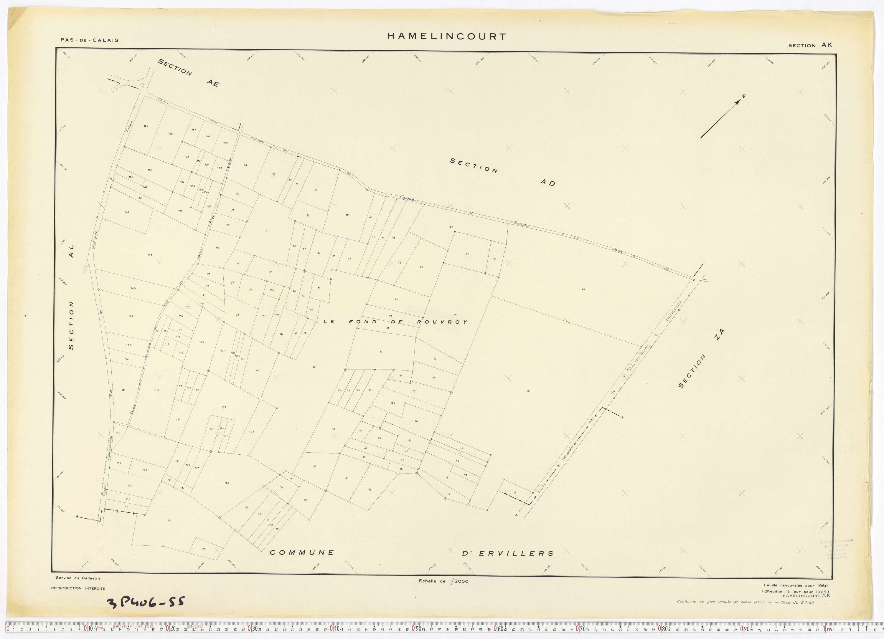 Hamelincourt - Section AK.