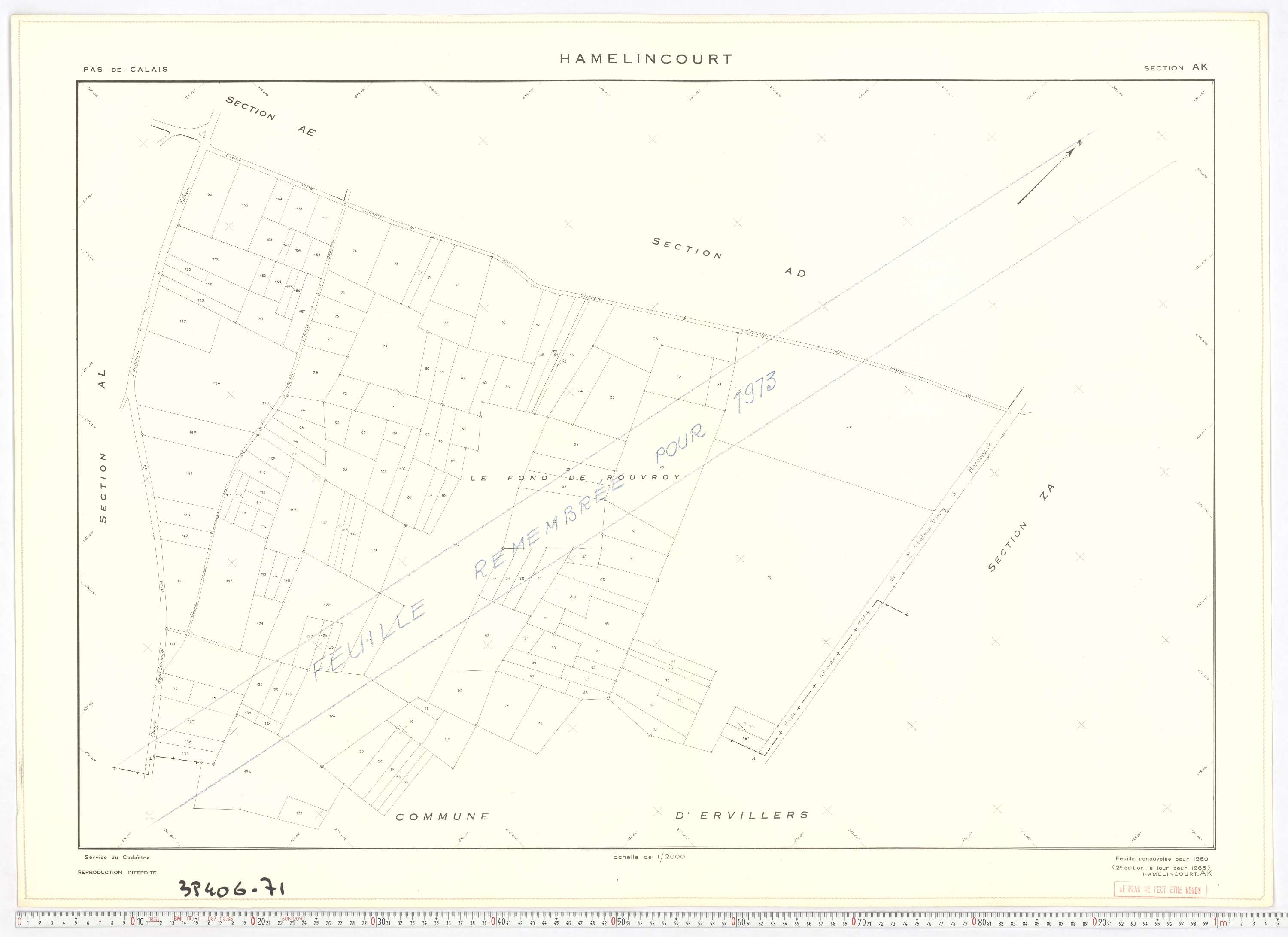 Hamelincourt - Section AK.