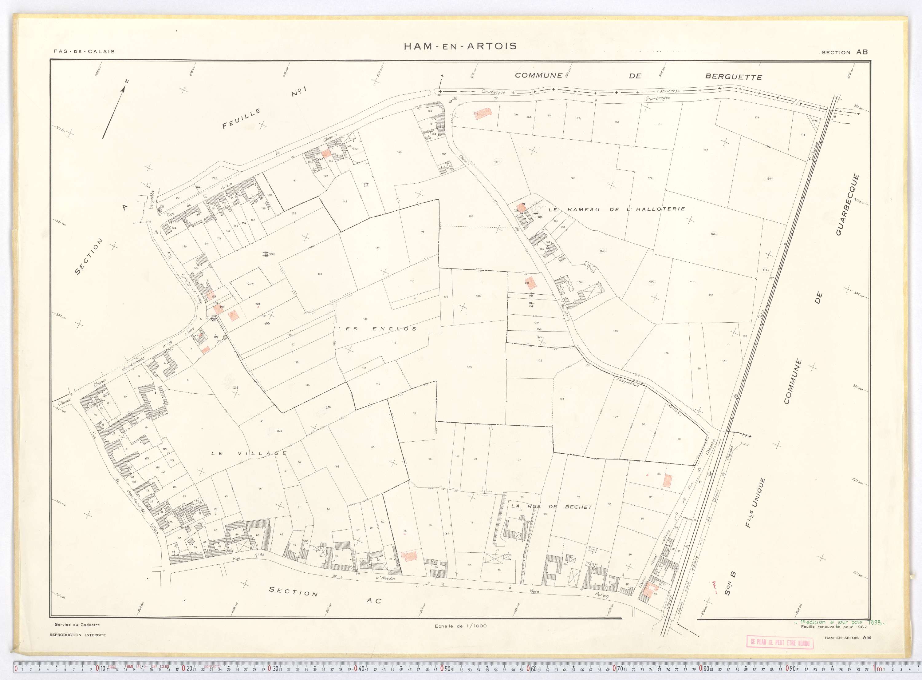 Ham-en-Artois - Section AB.