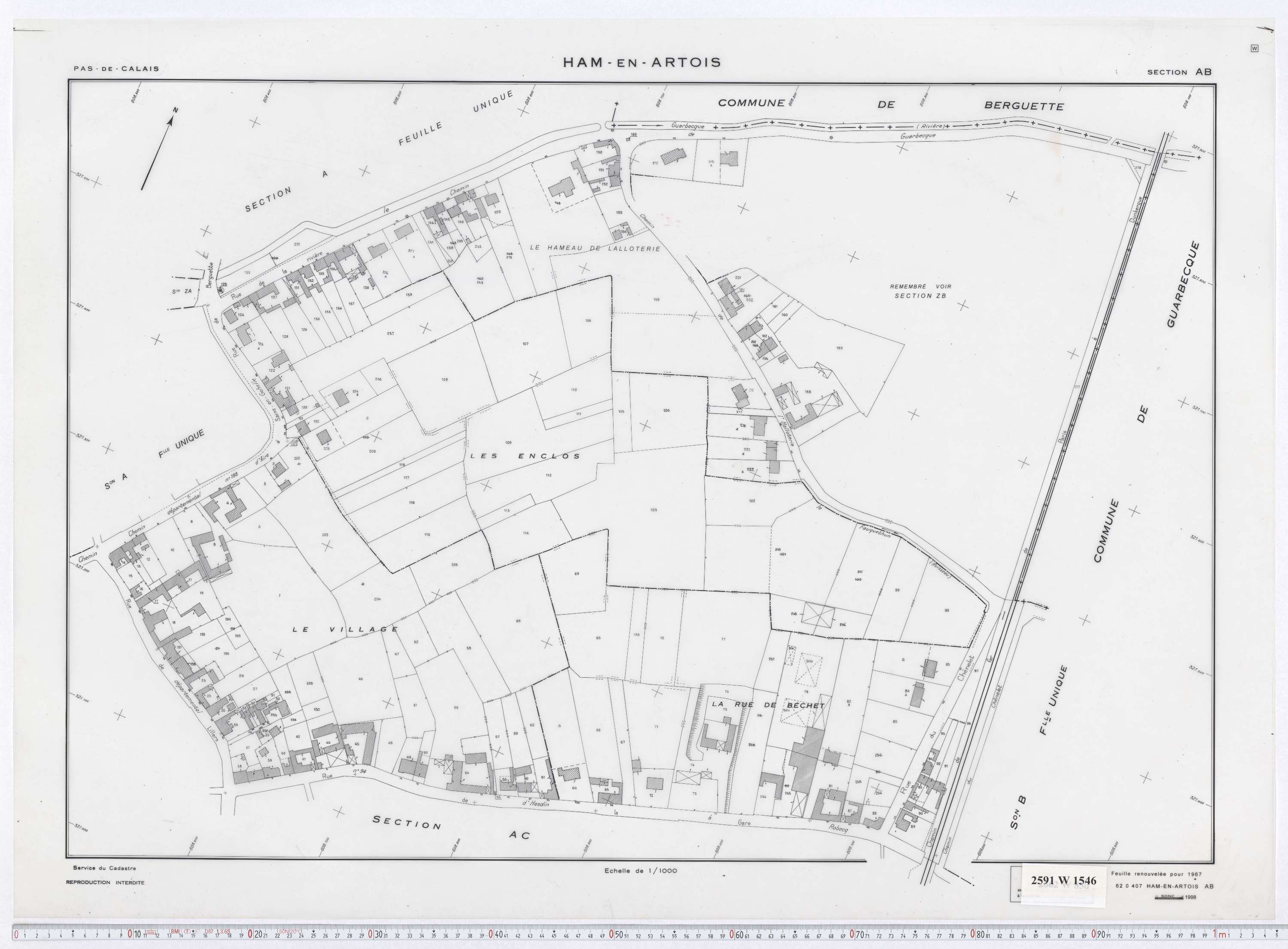 Ham-en-Artois - Section AB.