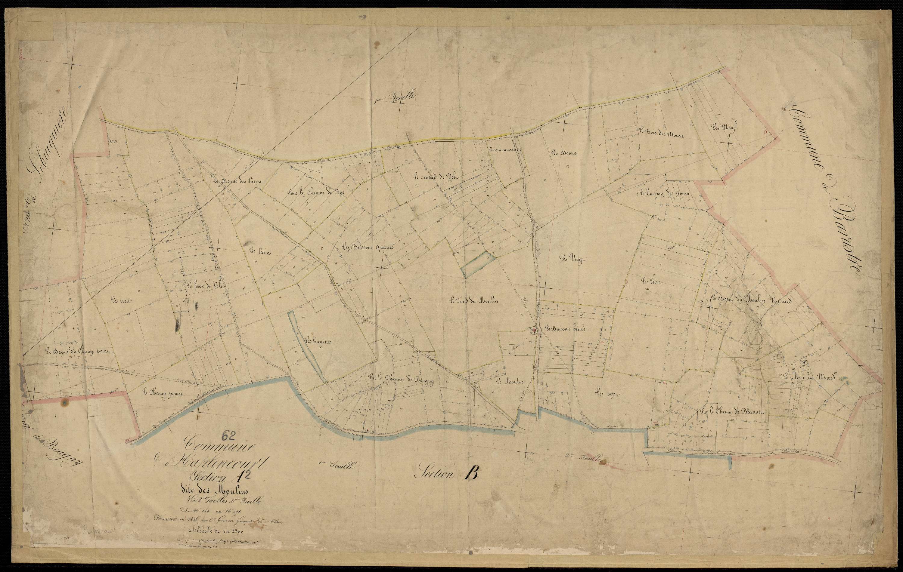 Haplincourt - Section A, 2e feuille