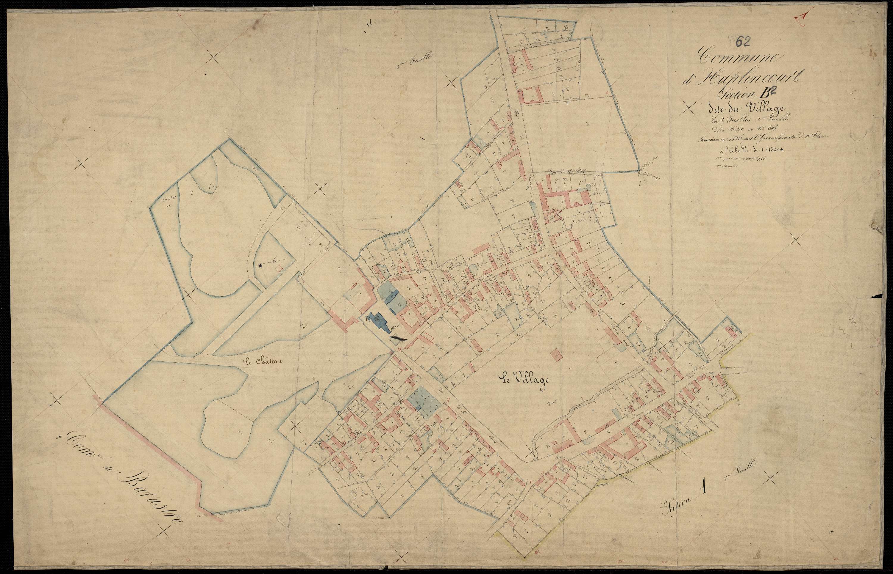 Haplincourt - Section B, 2e feuille