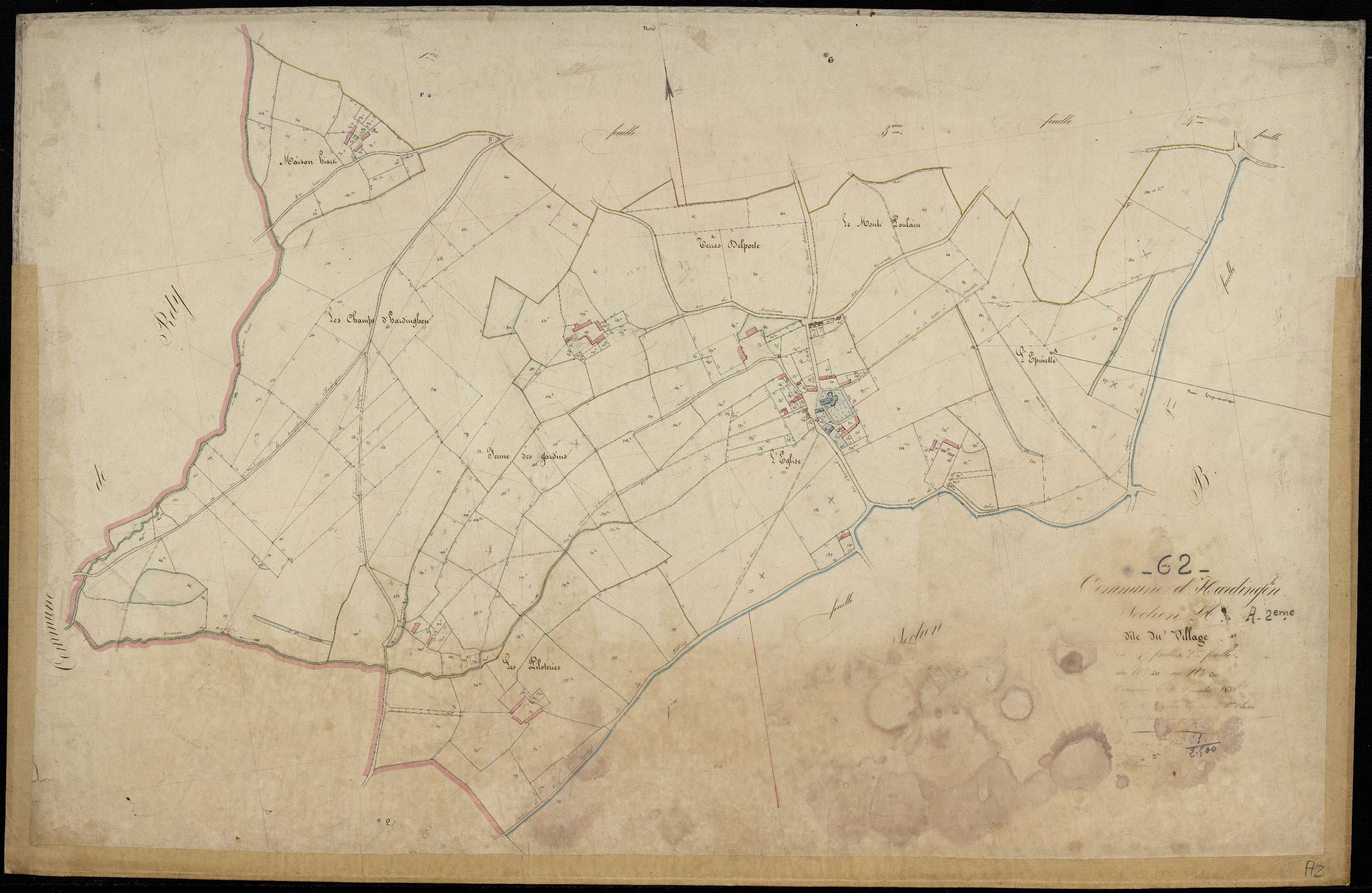Hardinghen - Section A, 2e feuille