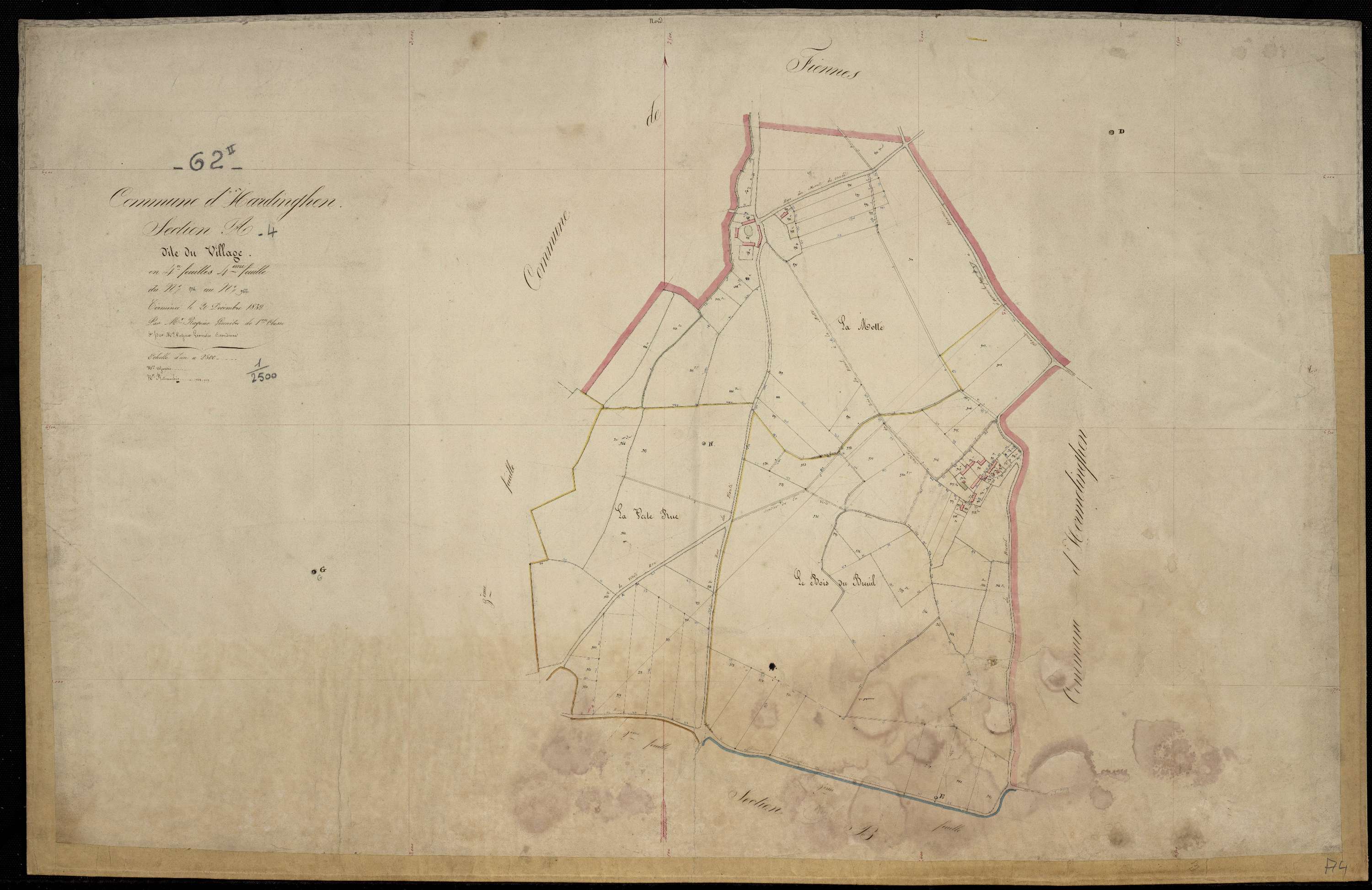 Hardinghen - Section A, 4e feuille