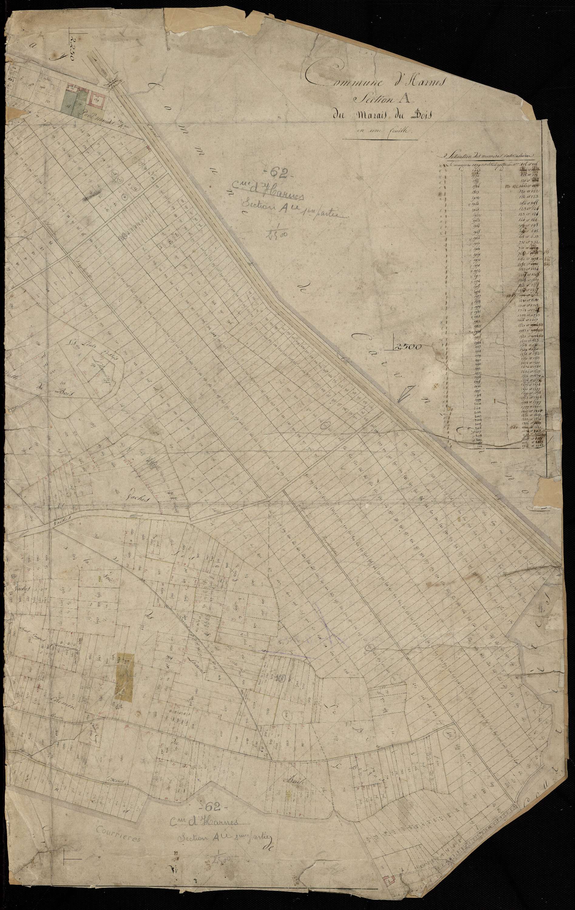 Harnes - Section A, 2e feuille