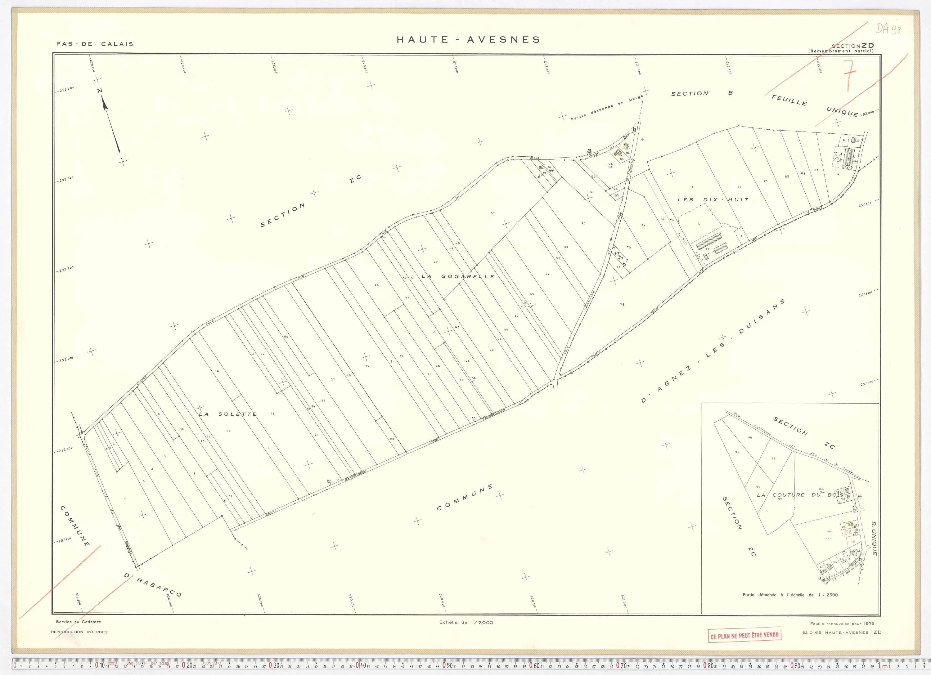 Haute-Avesnes - Section ZD.