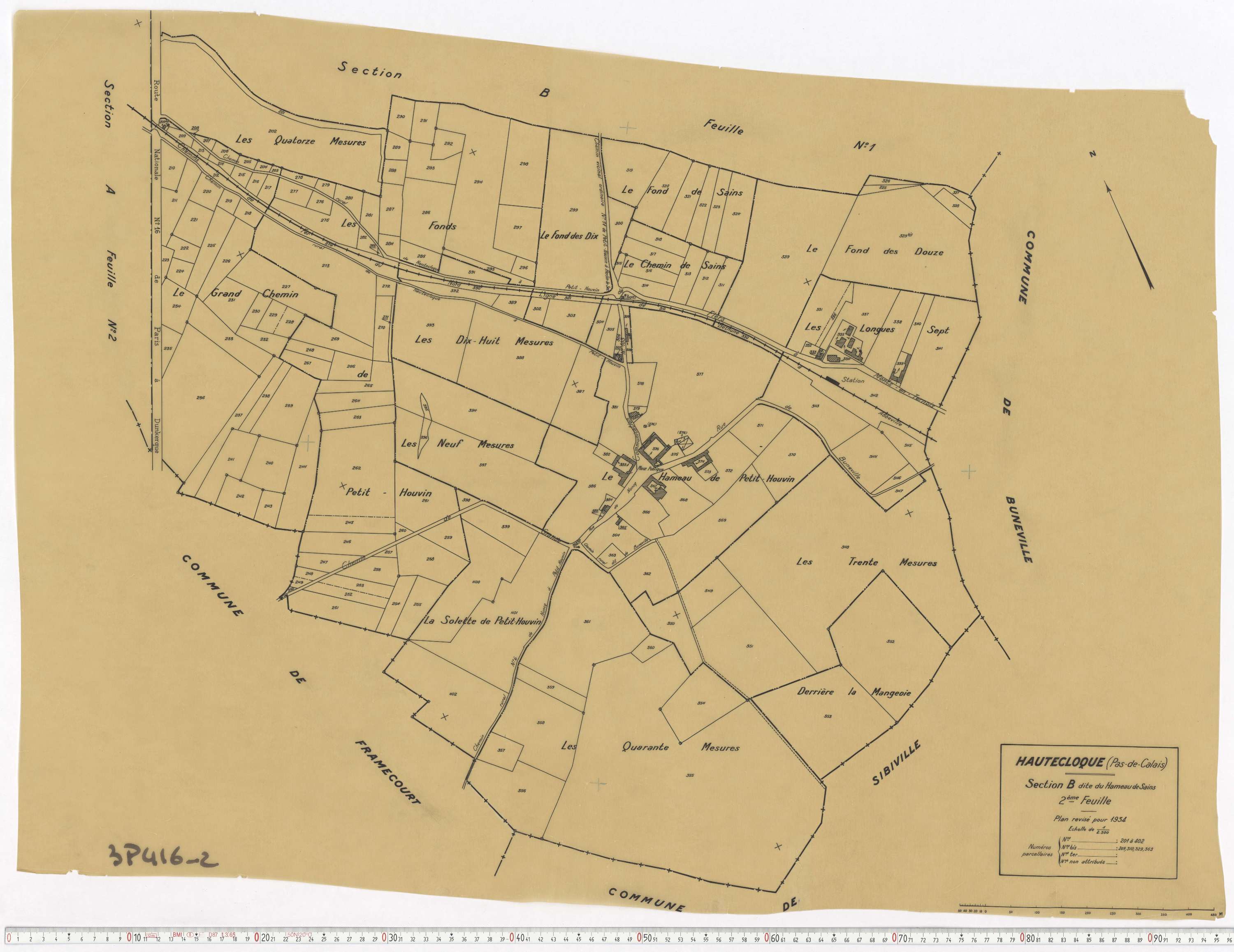 Hautecloque - Section B, feuille 2.