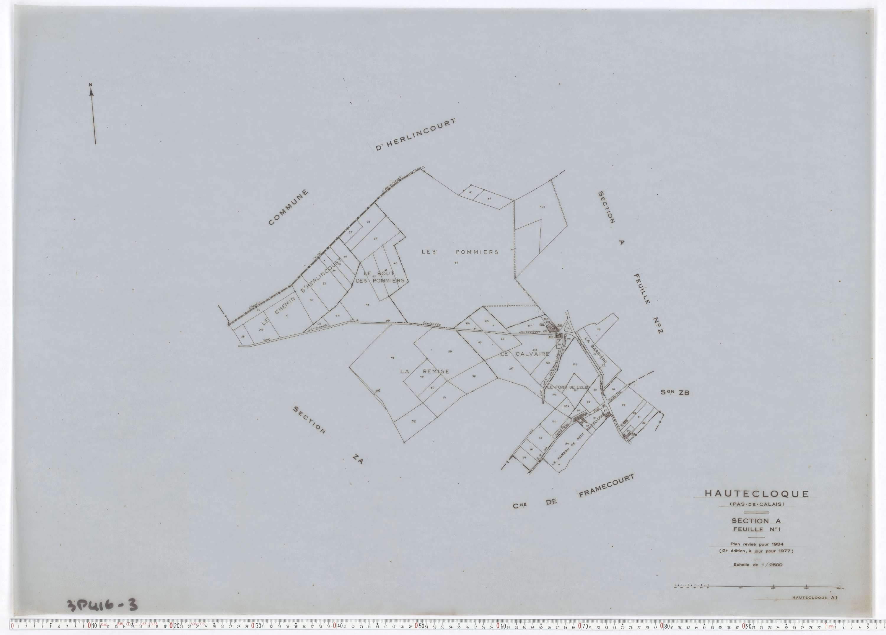 Hautecloque - Section A, feuille 1.