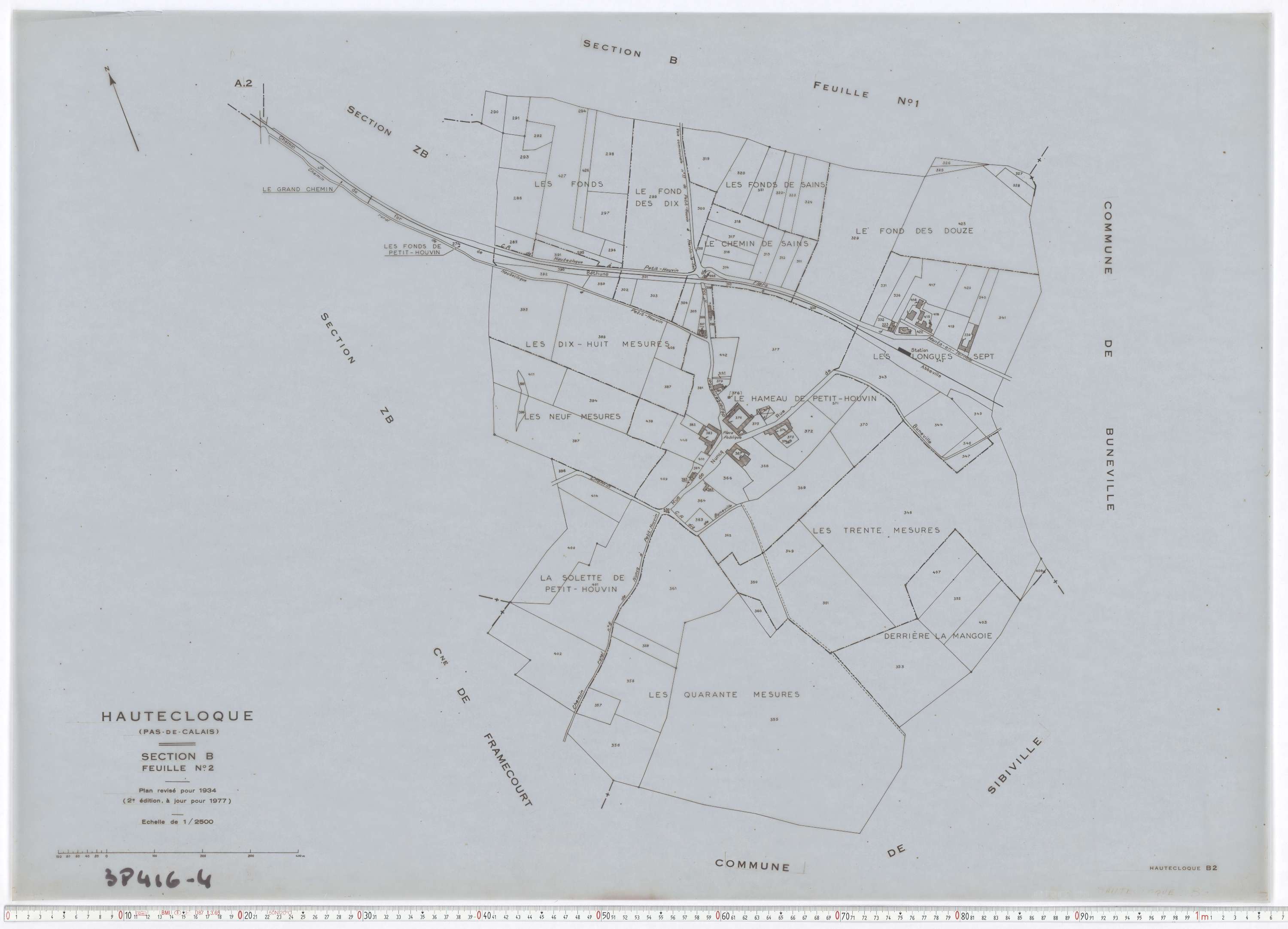 Hautecloque - Section B, feuille 2.