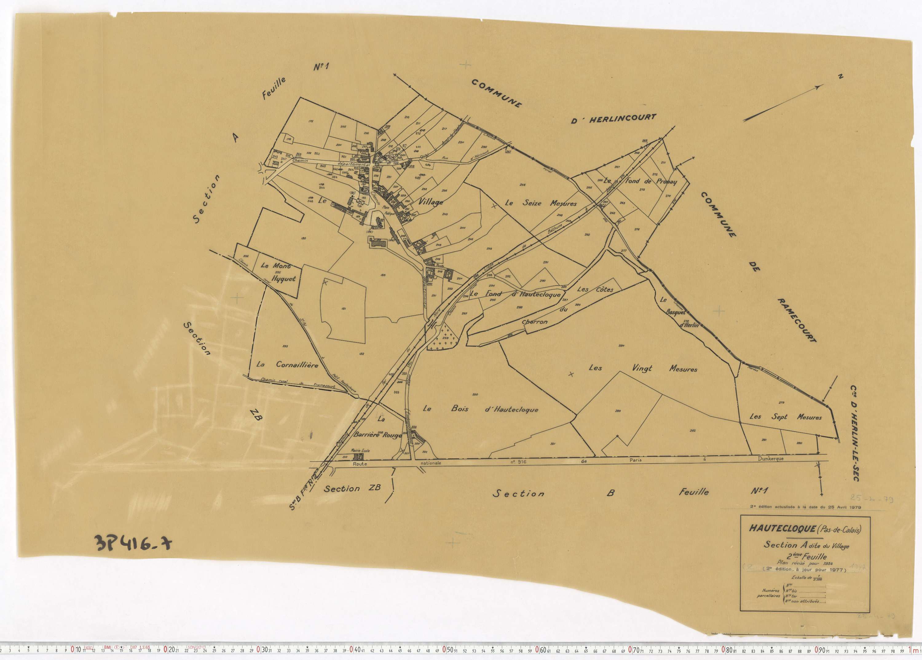 Hautecloque - Section A, feuille 2.