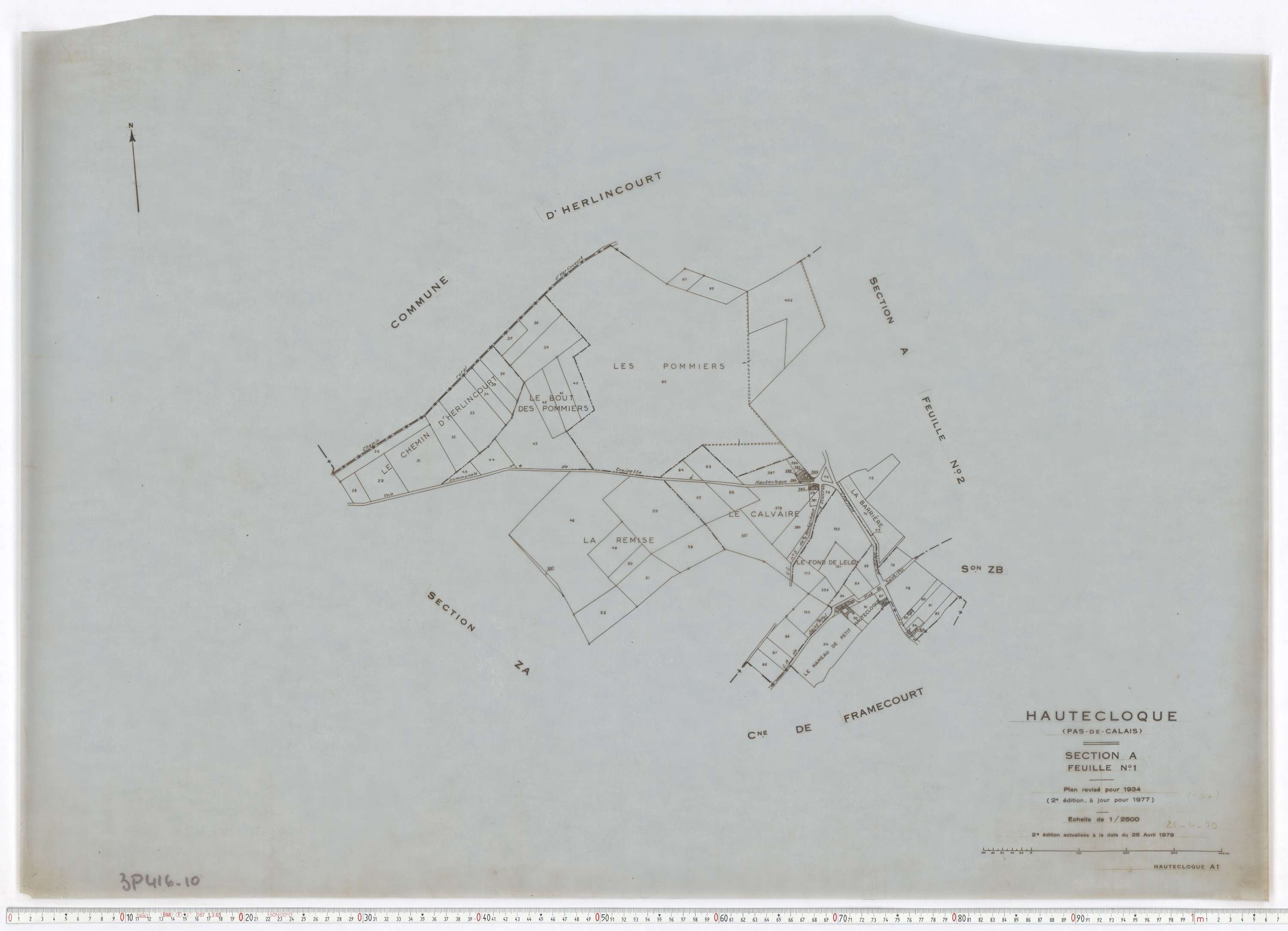 Hautecloque - Section A, feuille 1.