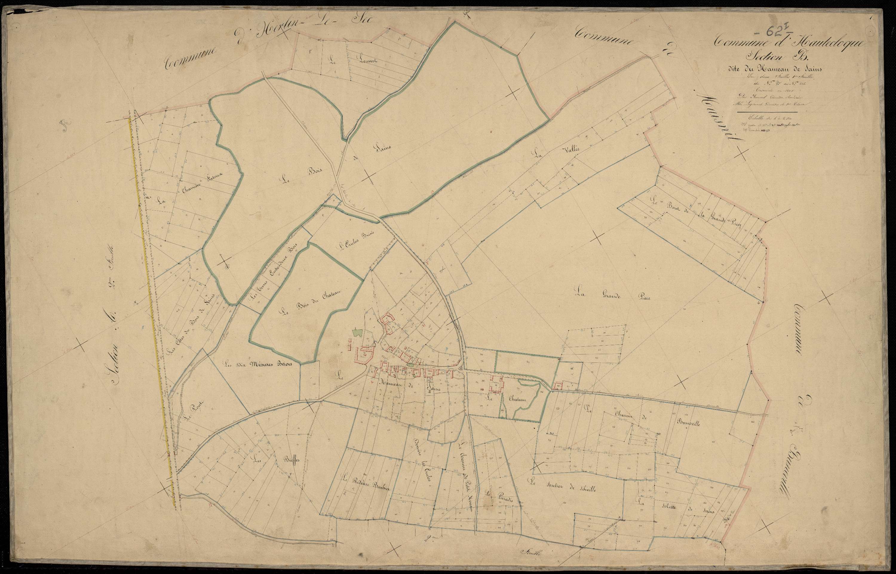 Hautecloque - Section B, 1re feuille