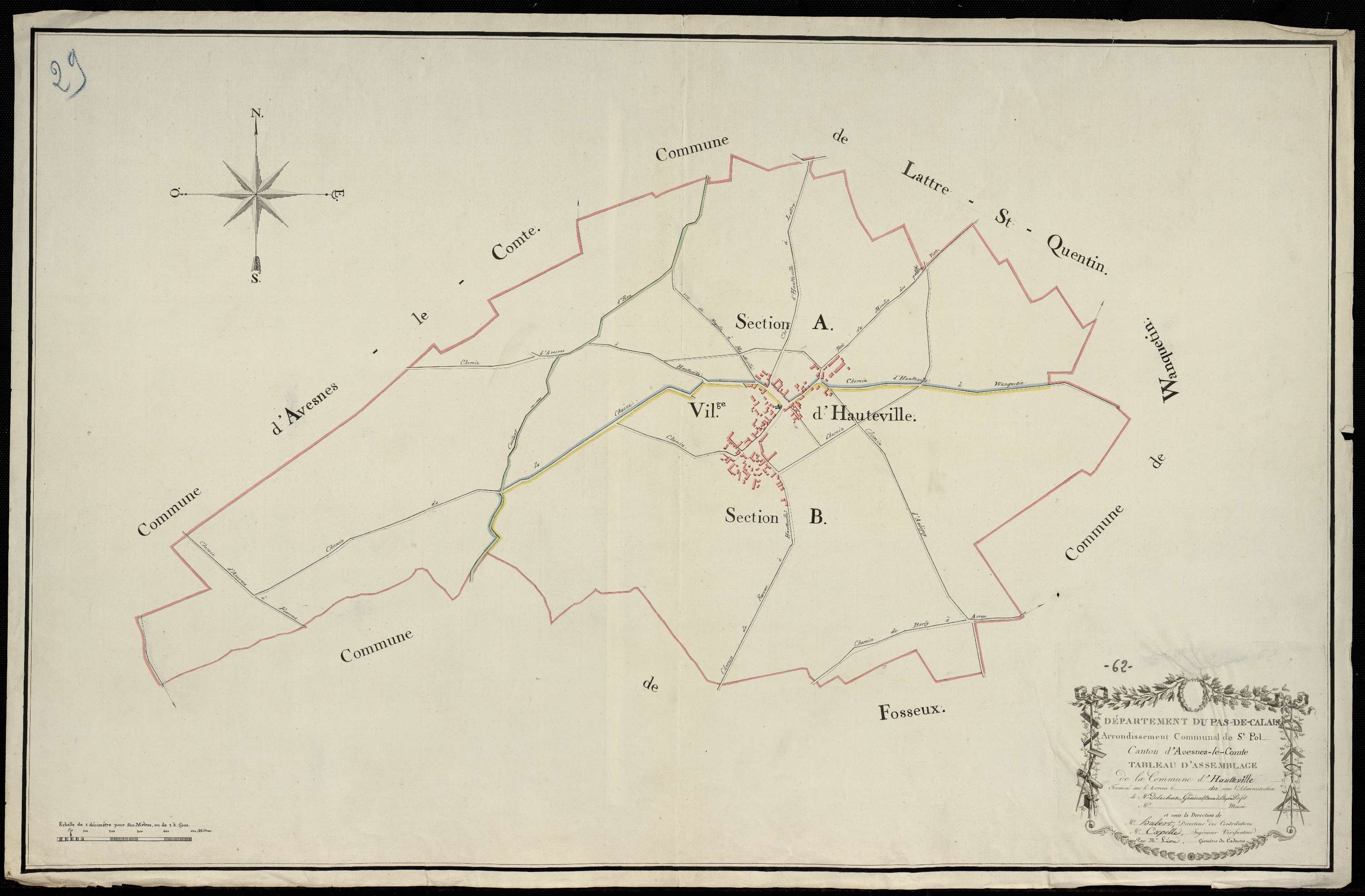 Hauteville - Tableau d'assemblage