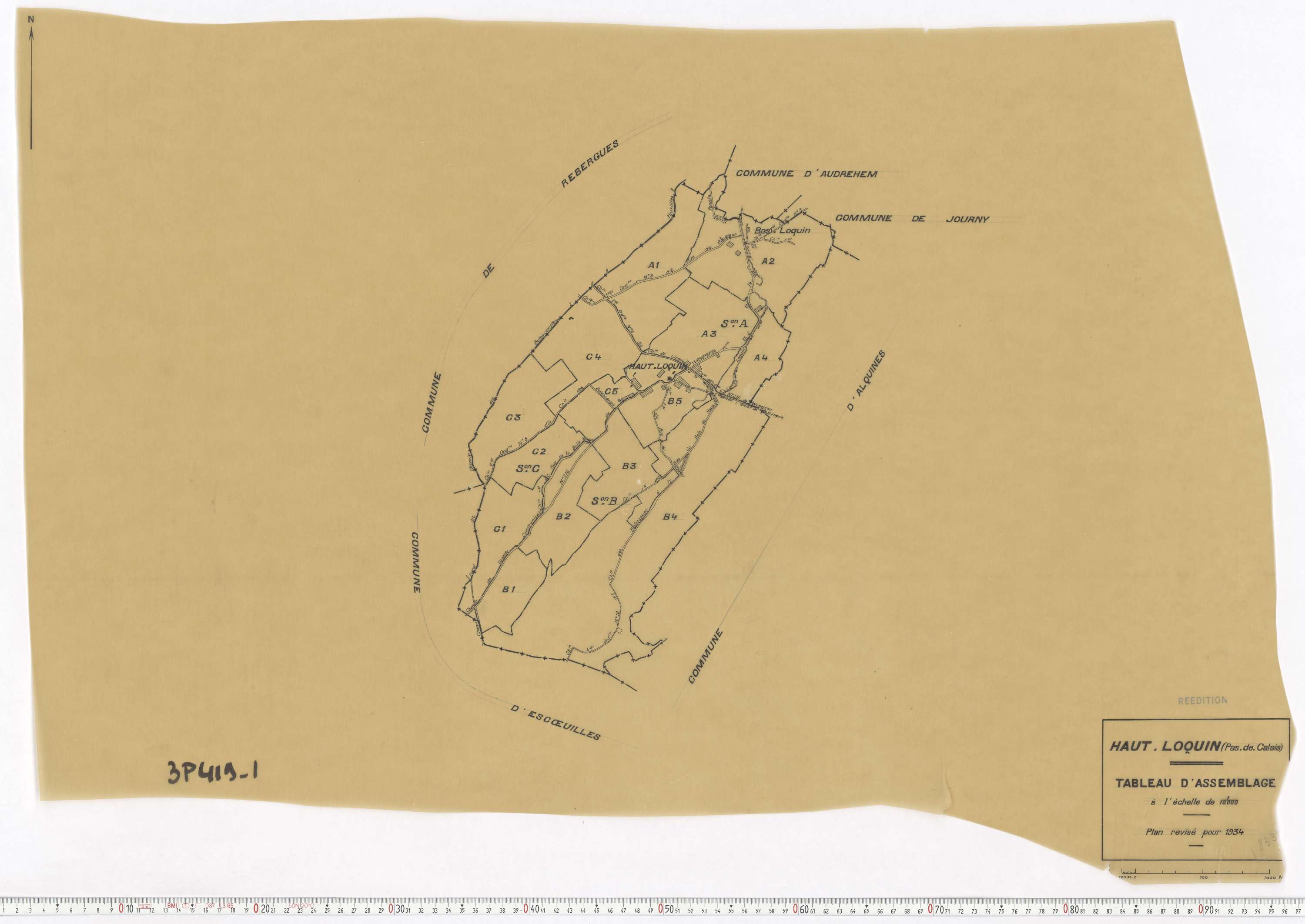 Haut-Loquin - Tableau d'assemblage.
