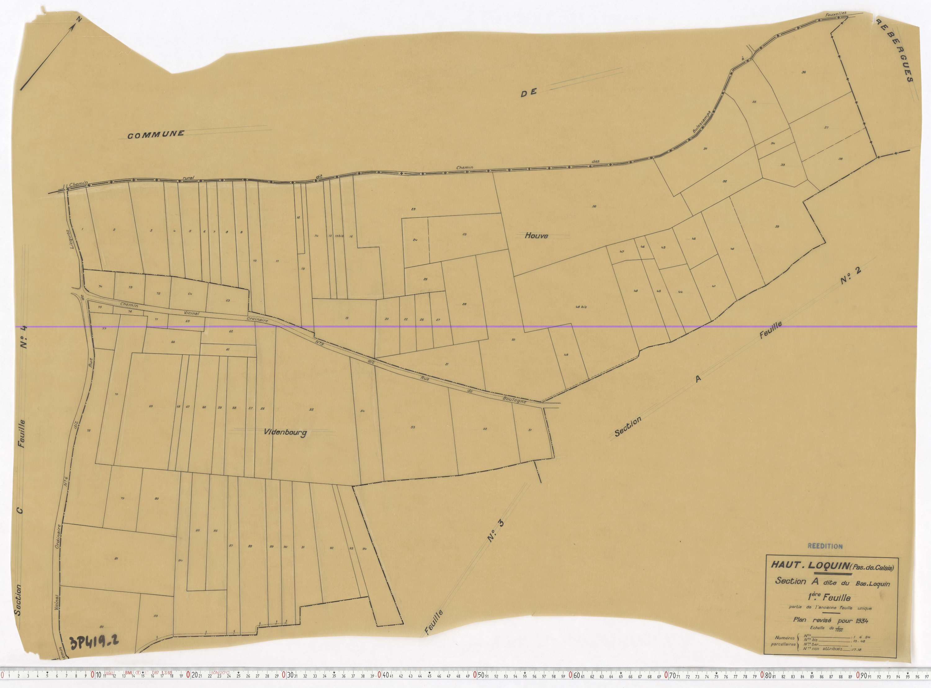 Haut-Loquin - Section A, feuille 1.
