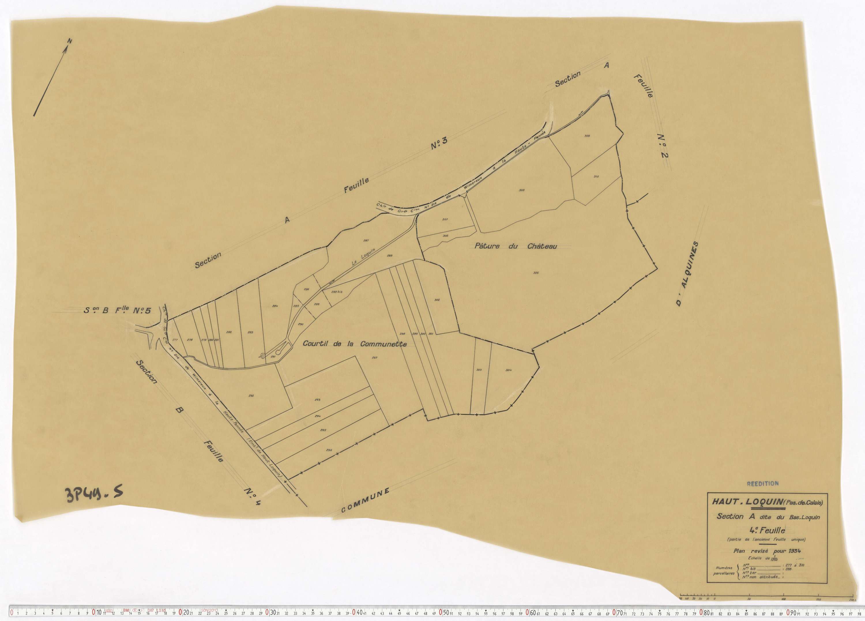 Haut-Loquin - Section A, feuille 4.