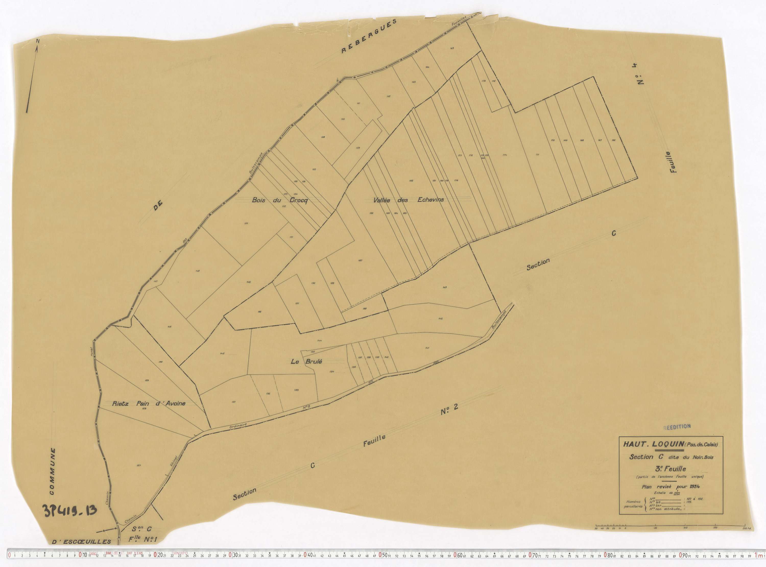 Haut-Loquin - Section C, feuille 3.