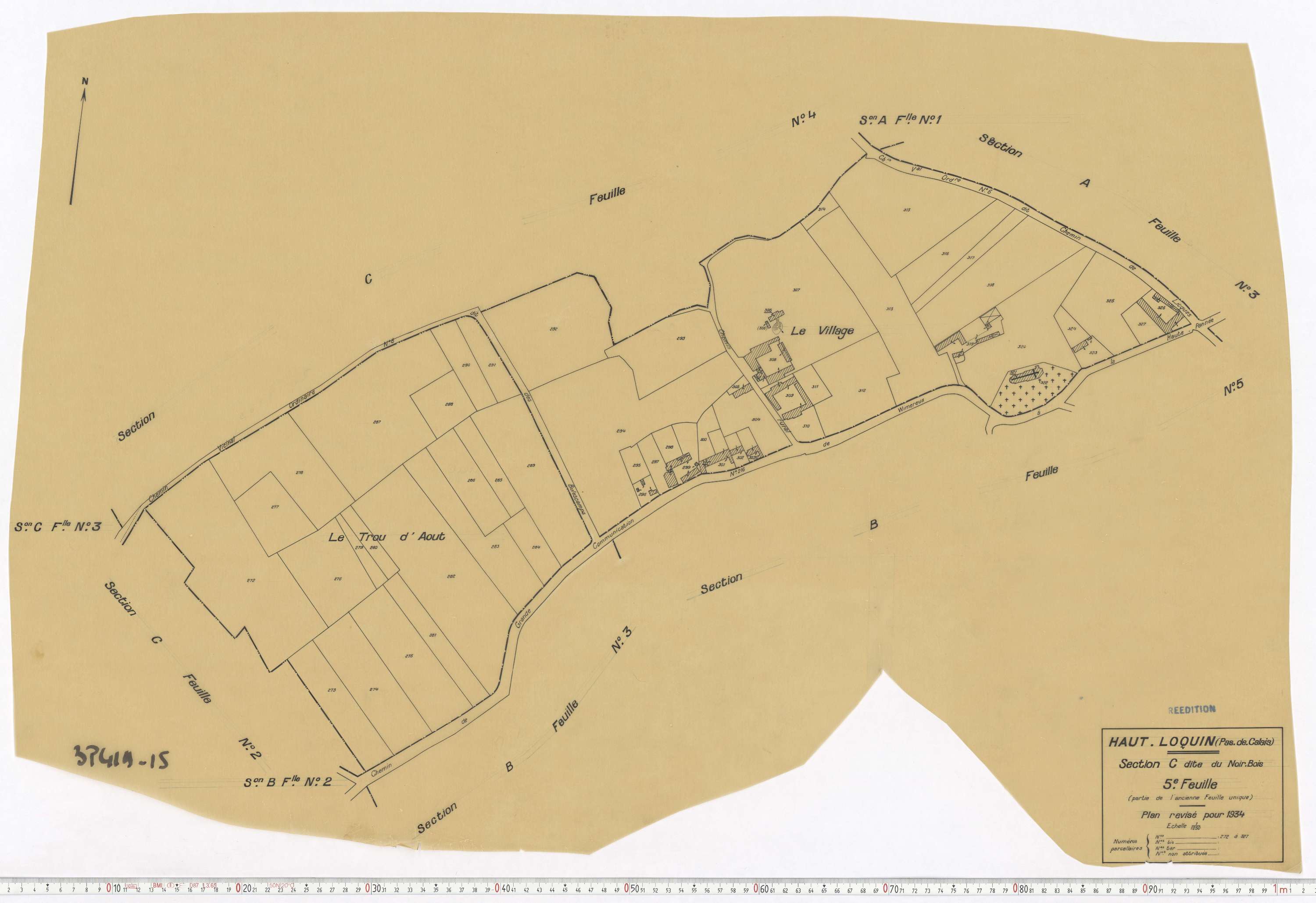 Haut-Loquin - Section C, feuille 5.