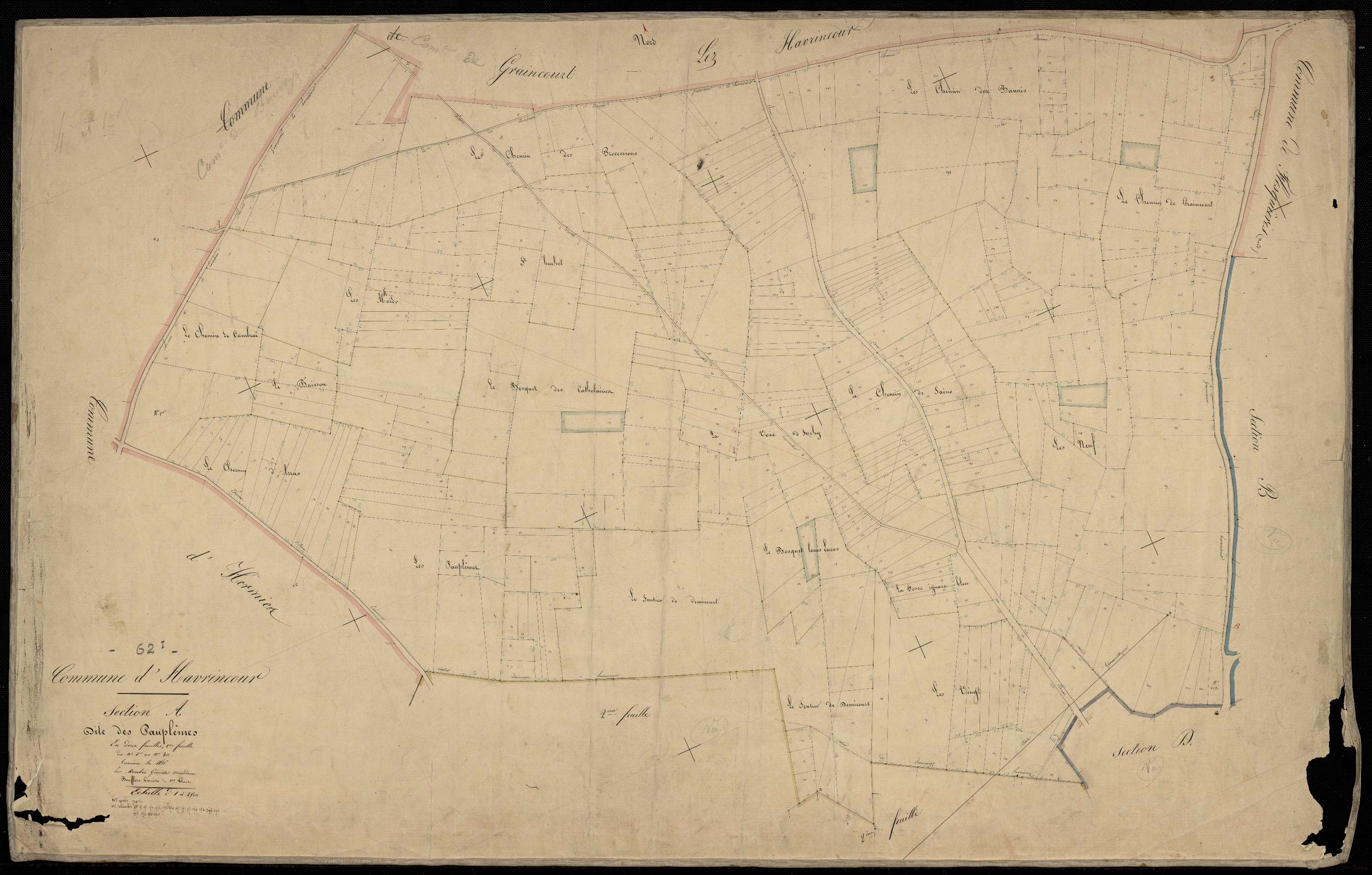 Havrincourt - Section A, 1re feuille