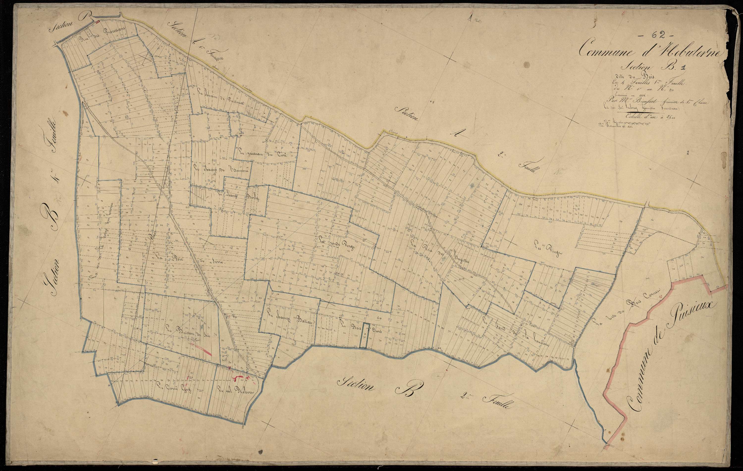 Hébuterne - Section B, 1re feuille