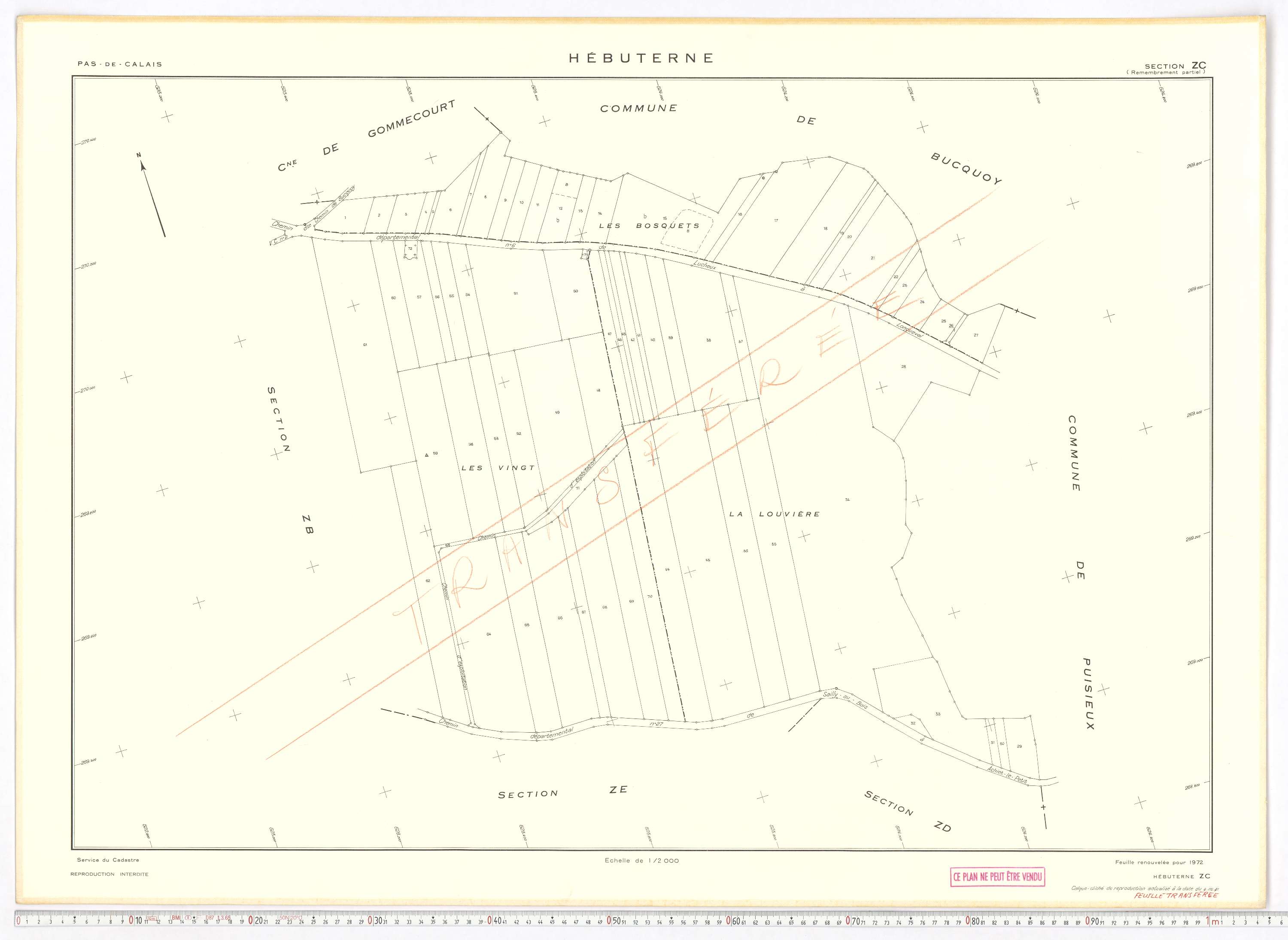 Hébuterne - Section ZC.