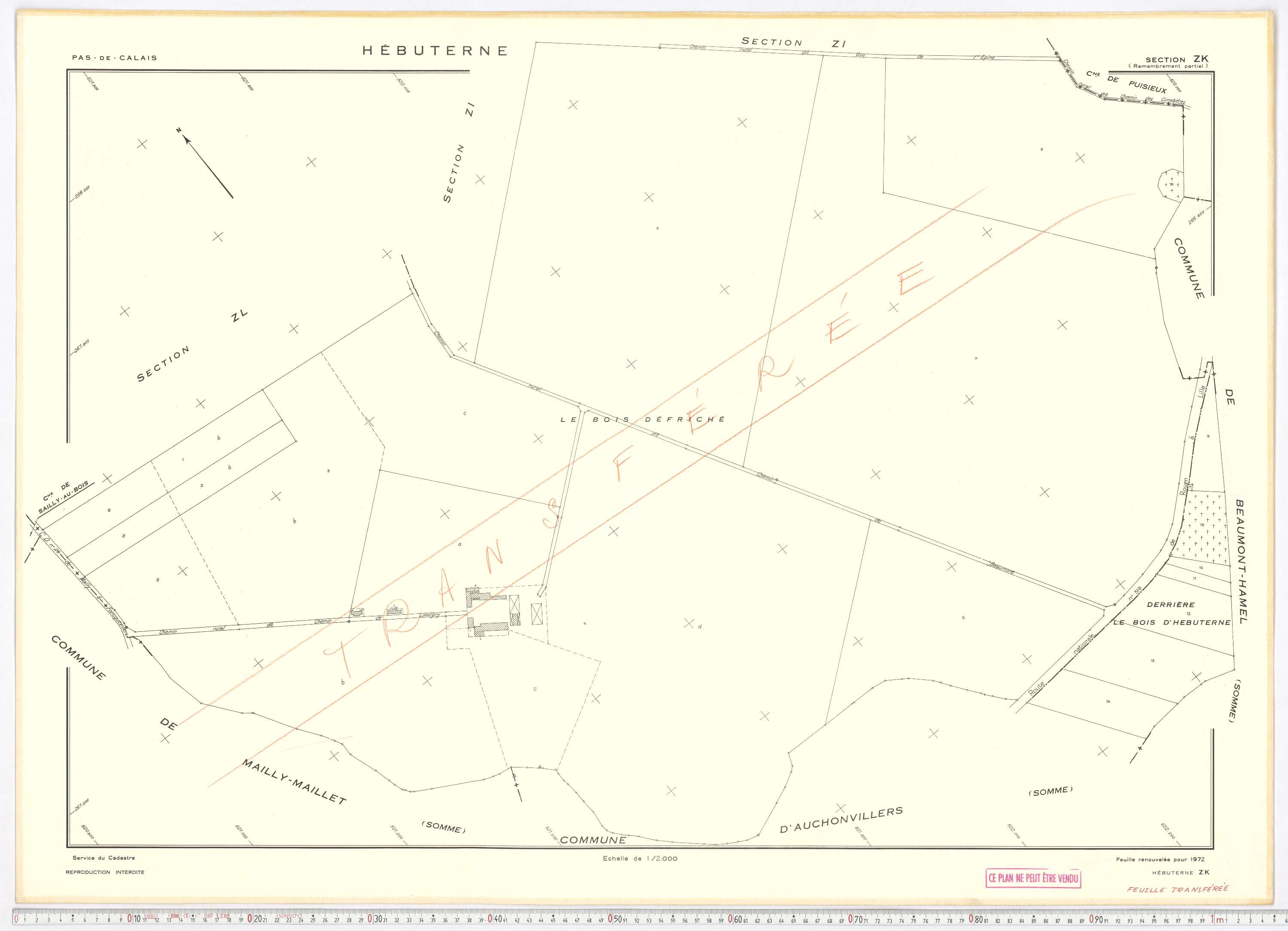 Hébuterne - Section ZK.