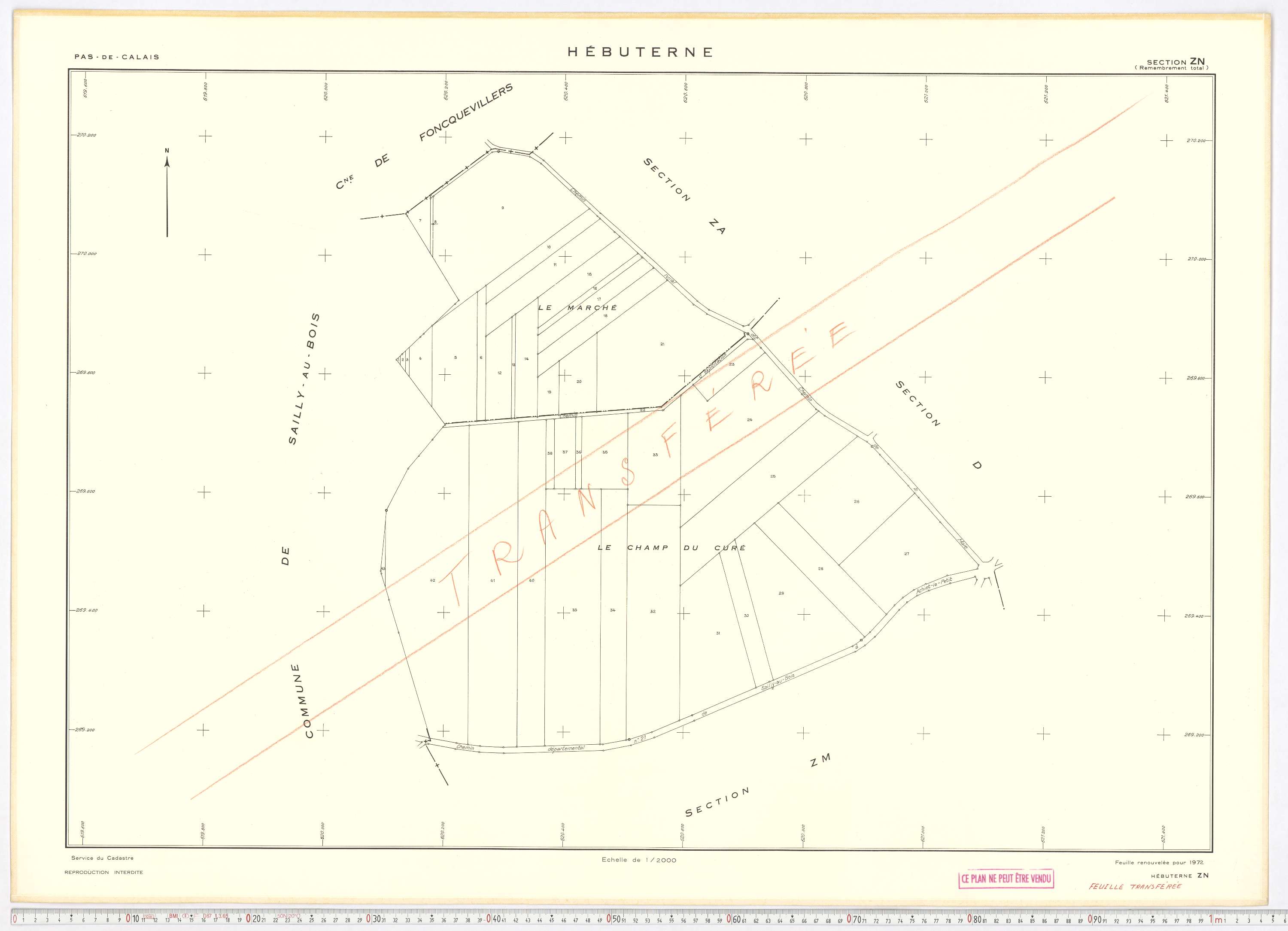 Hébuterne - Section ZN.