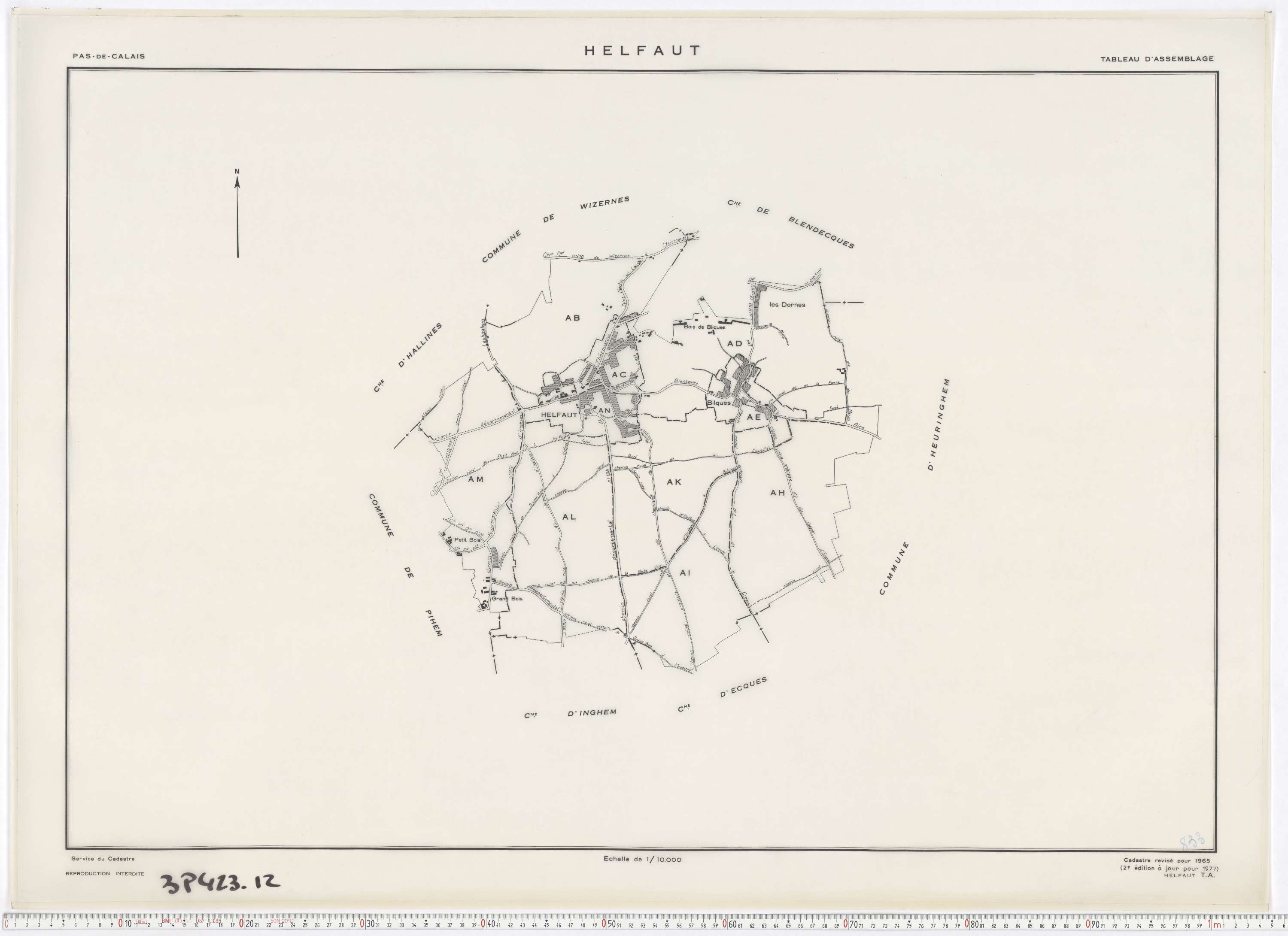Helfaut - Tableau d'assemblage.