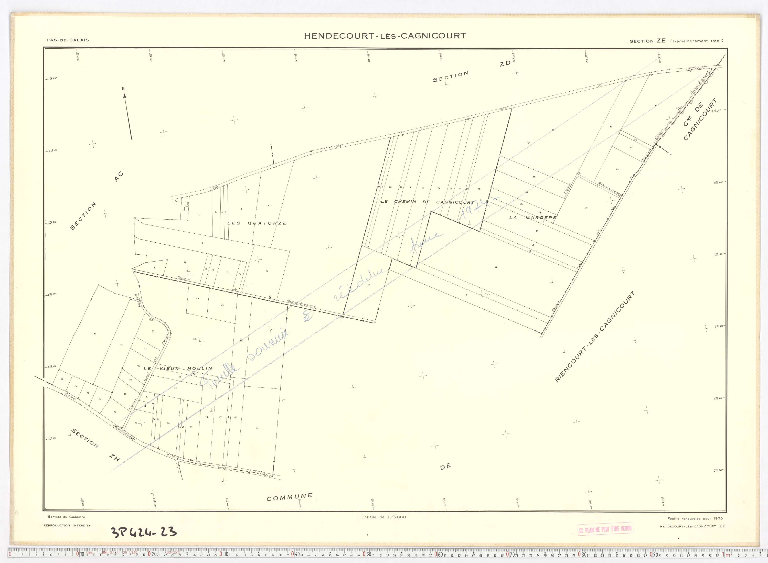 Hendecourt-lès-Cagnicourt - Section ZE.