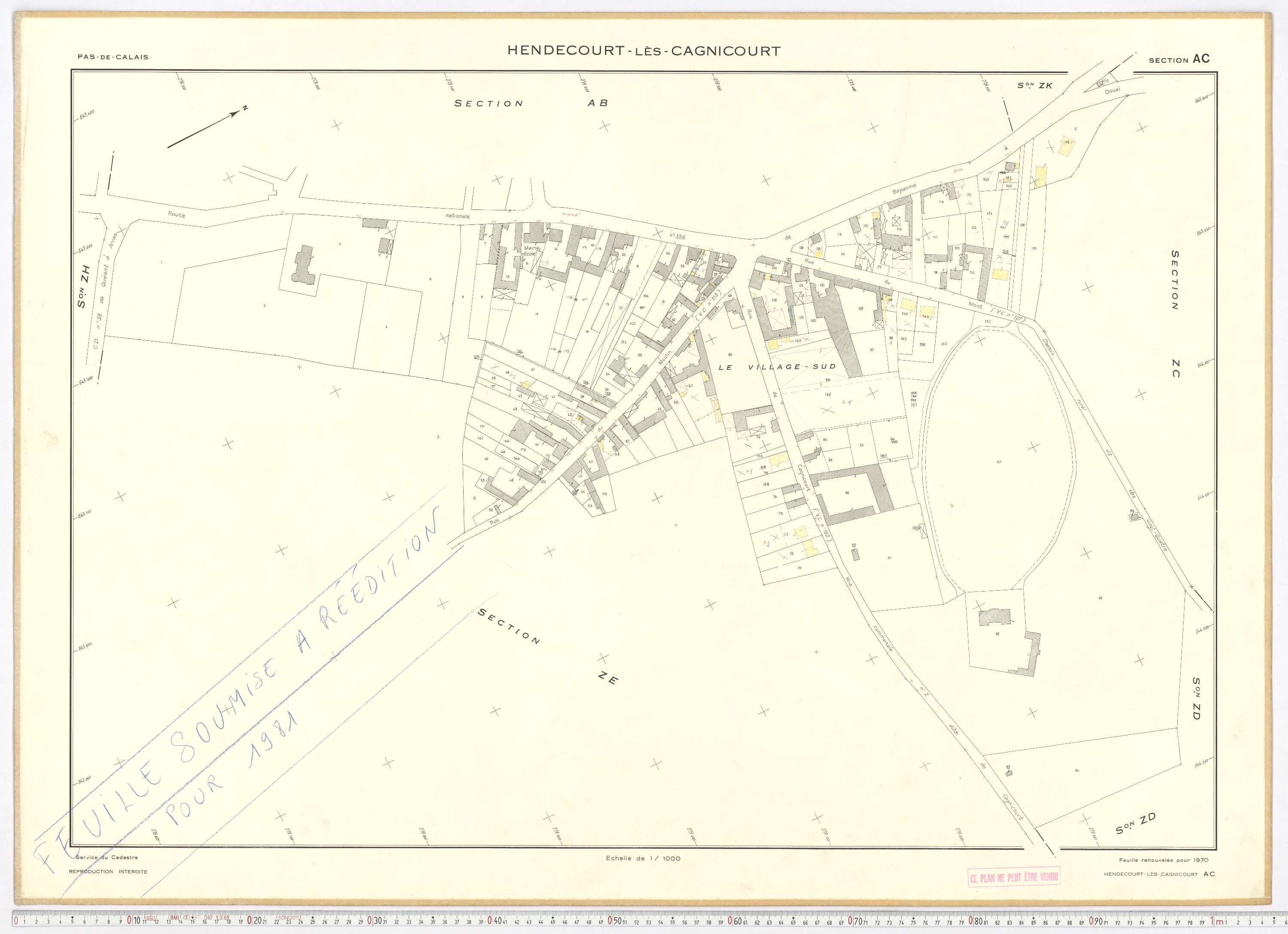 Hendecourt-lès-Cagnicourt - Section AC.