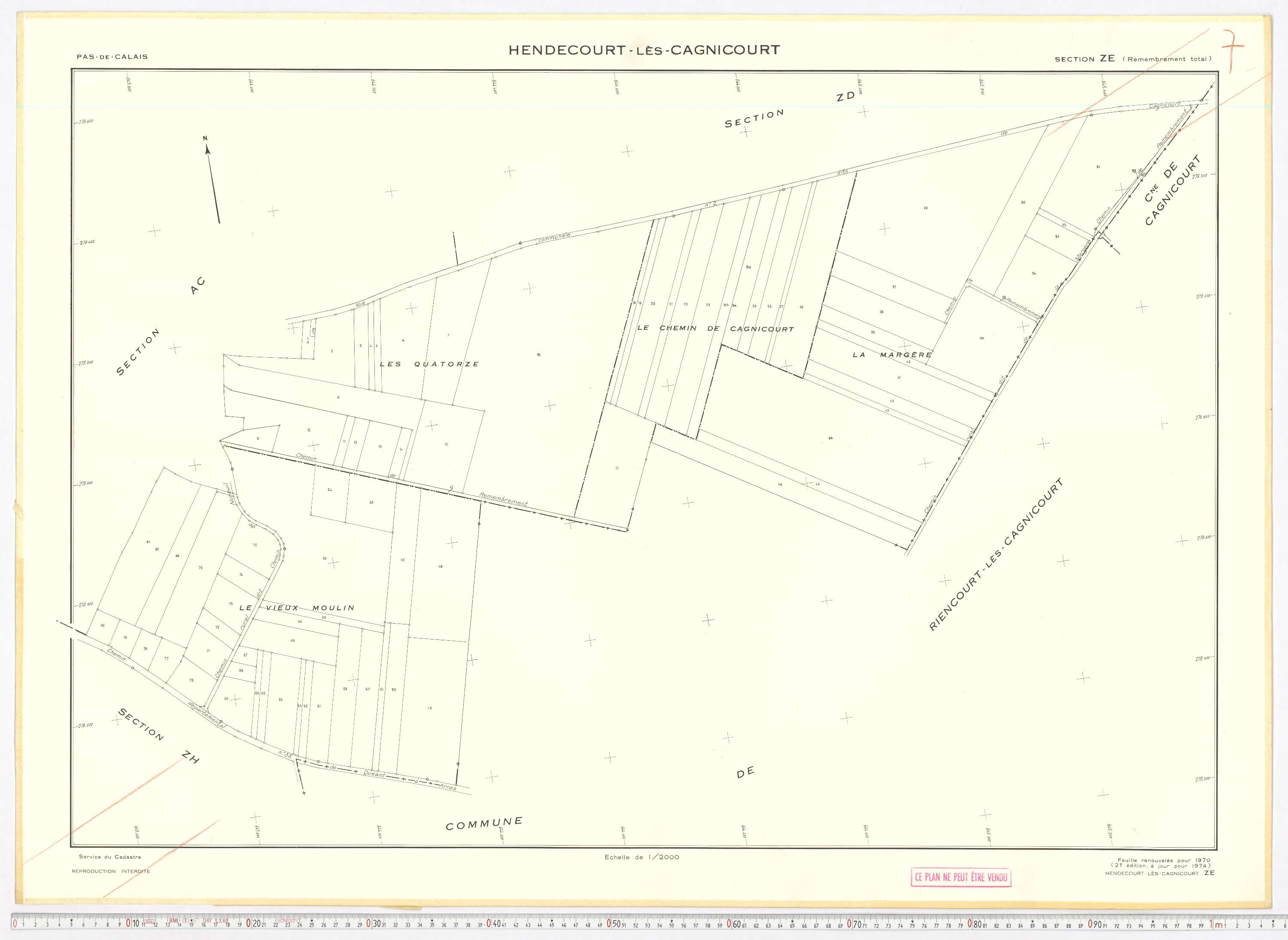 Hendecourt-lès-Cagnicourt - Section ZE.