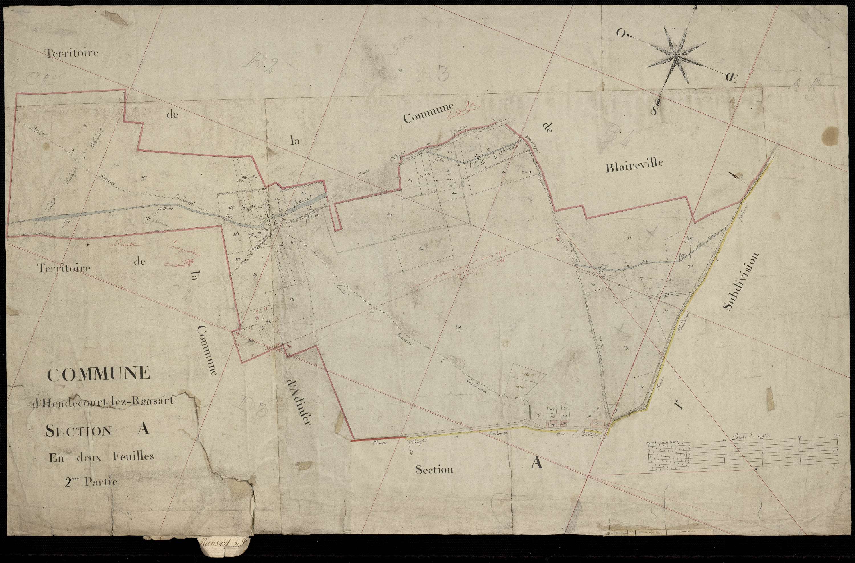 Hendecourt-lès-Ransart - Section A, 2e feuille