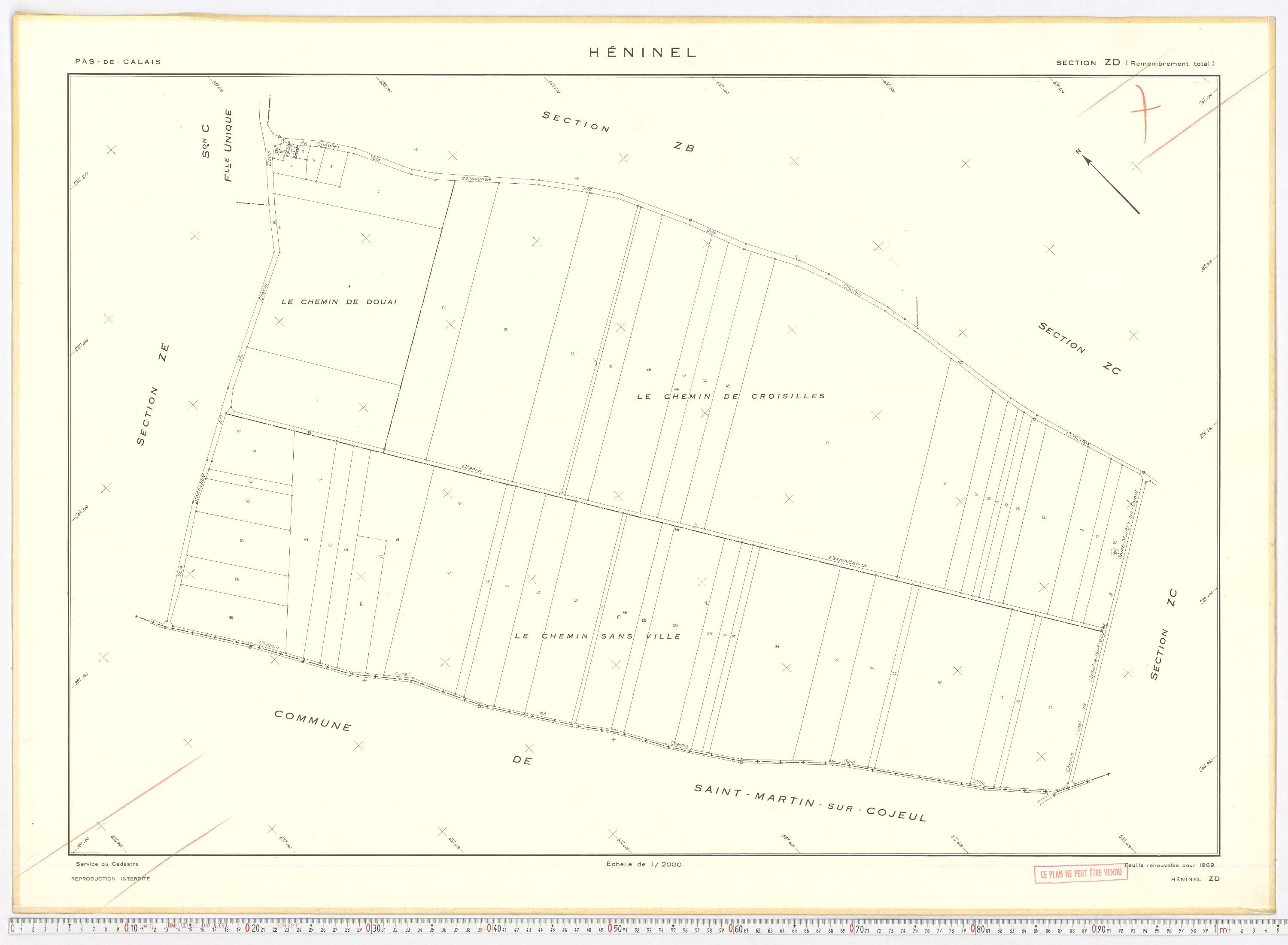 Héninel - Section ZD.