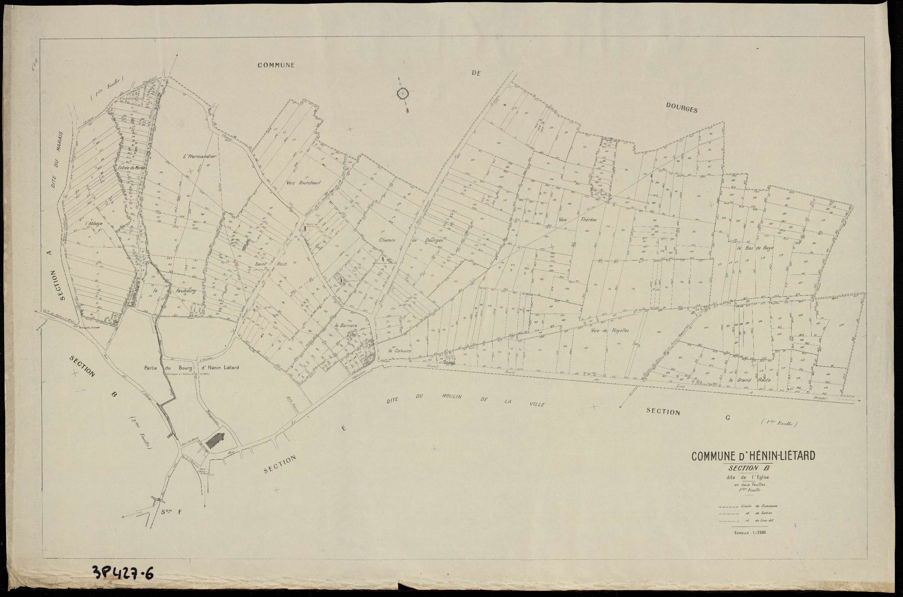 Hénin-Beaumont - Section B, 1re feuille