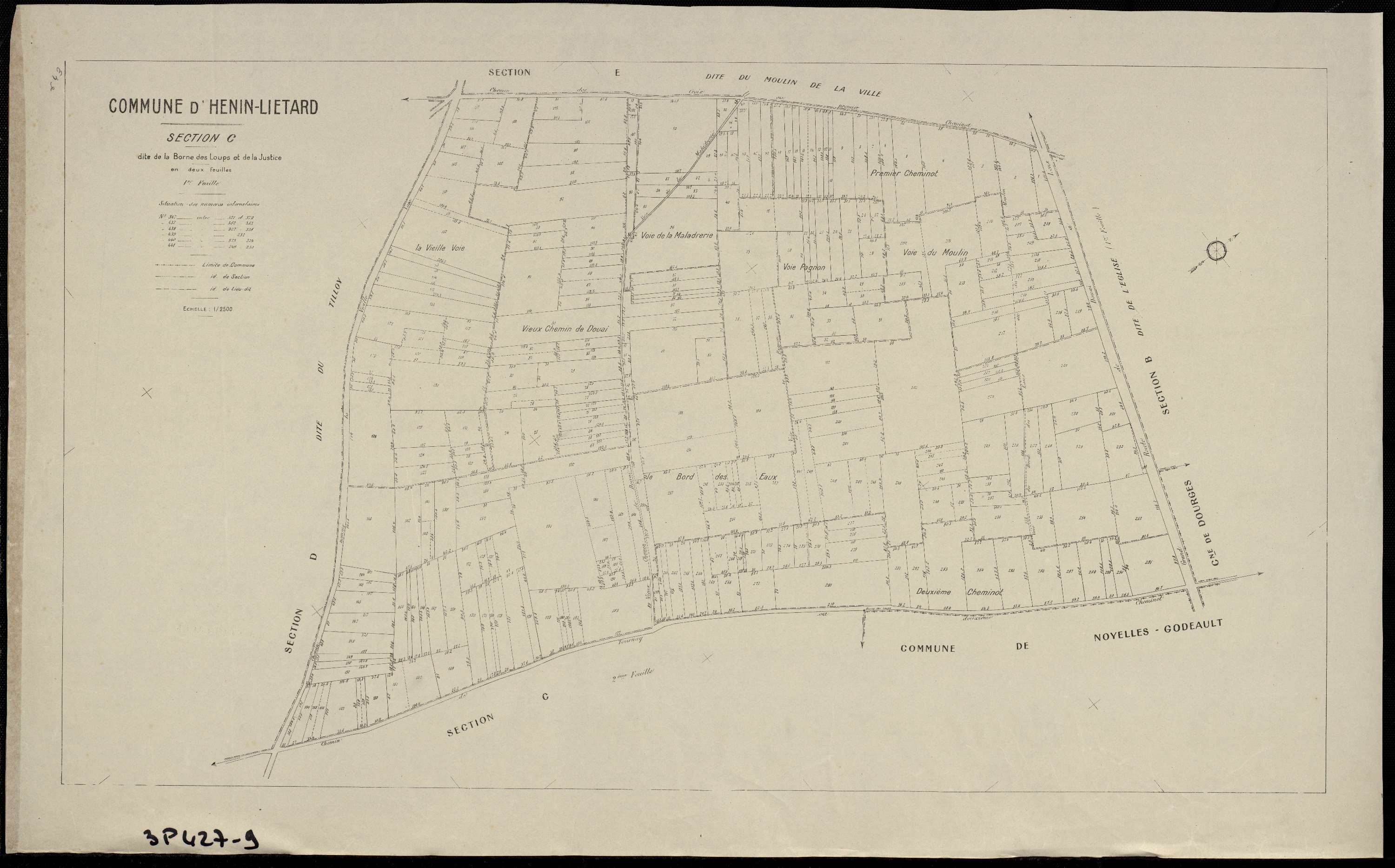 Hénin-Beaumont - Section C, 1re feuille
