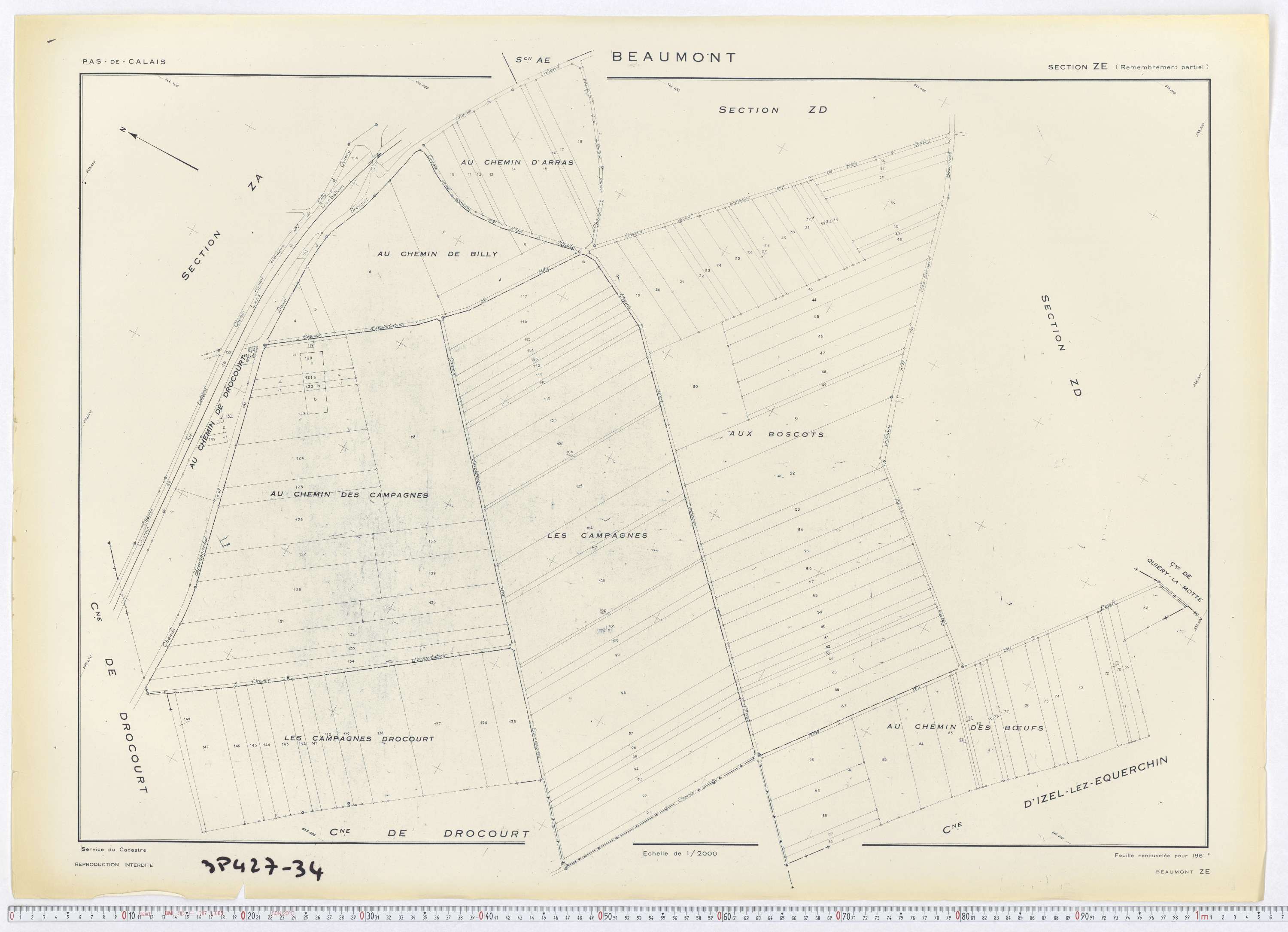 Hénin-Beaumont - Section ZD.