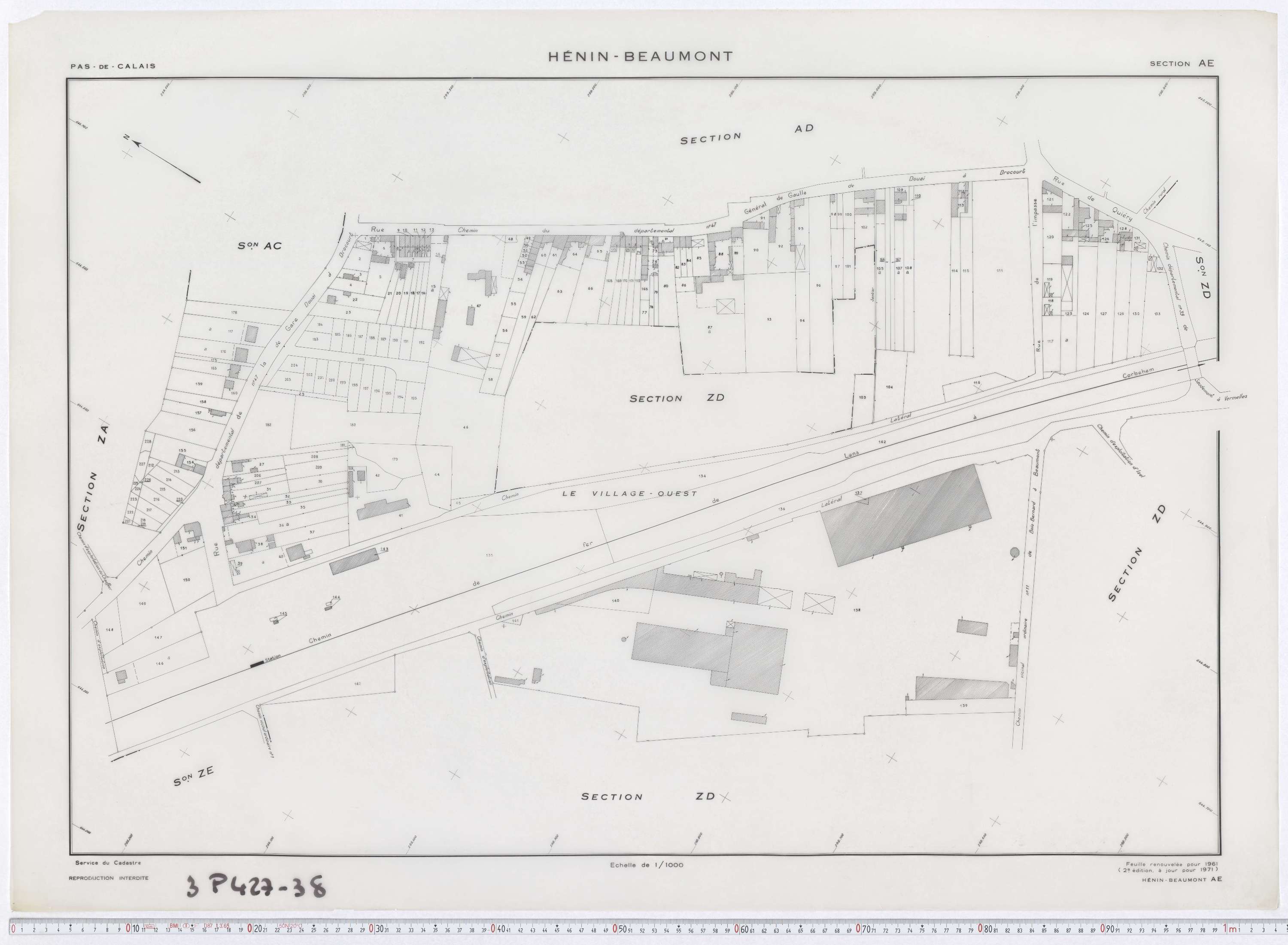 Hénin-Beaumont - Section AD.