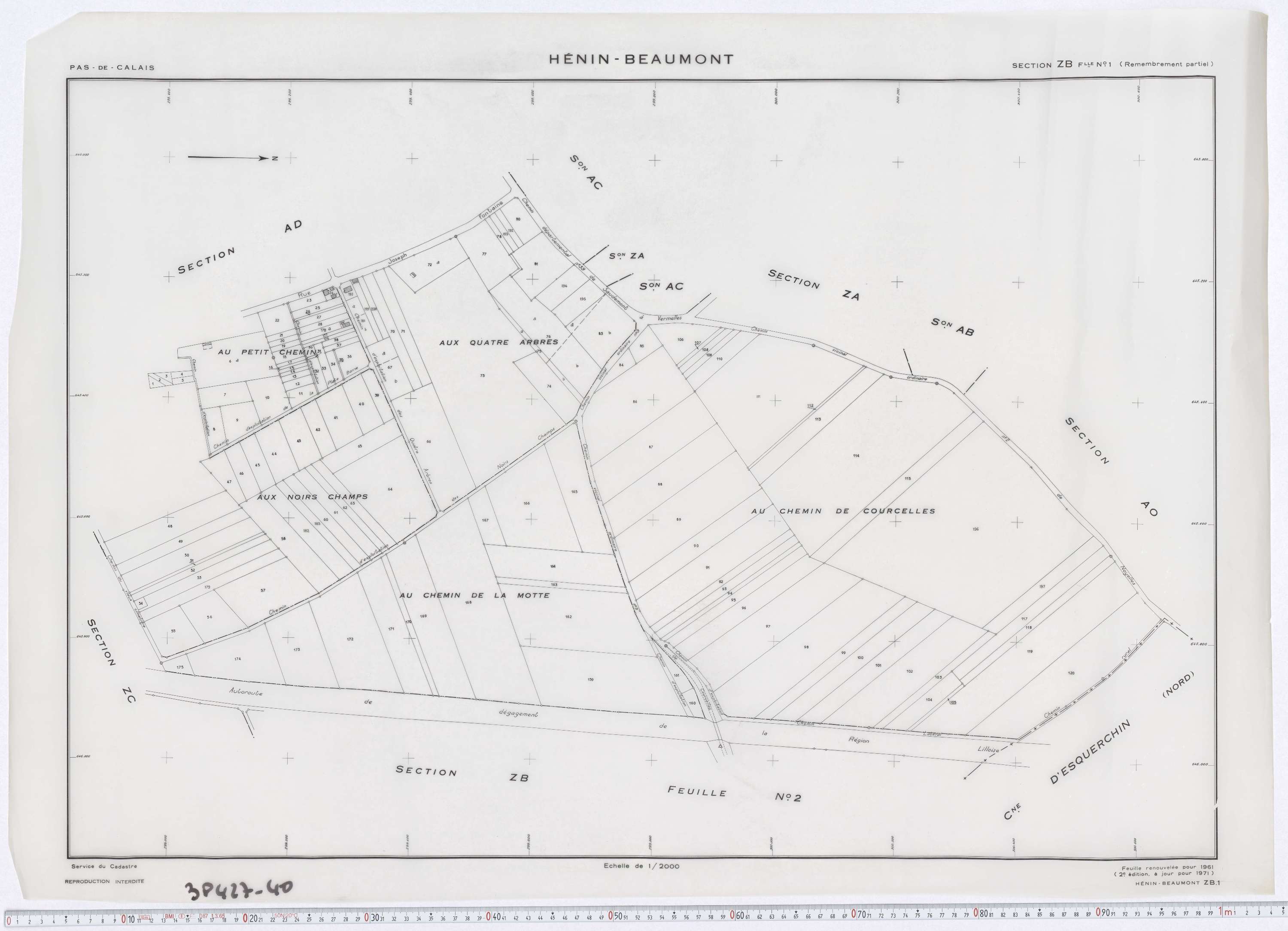 Hénin-Beaumont - Section ZA.