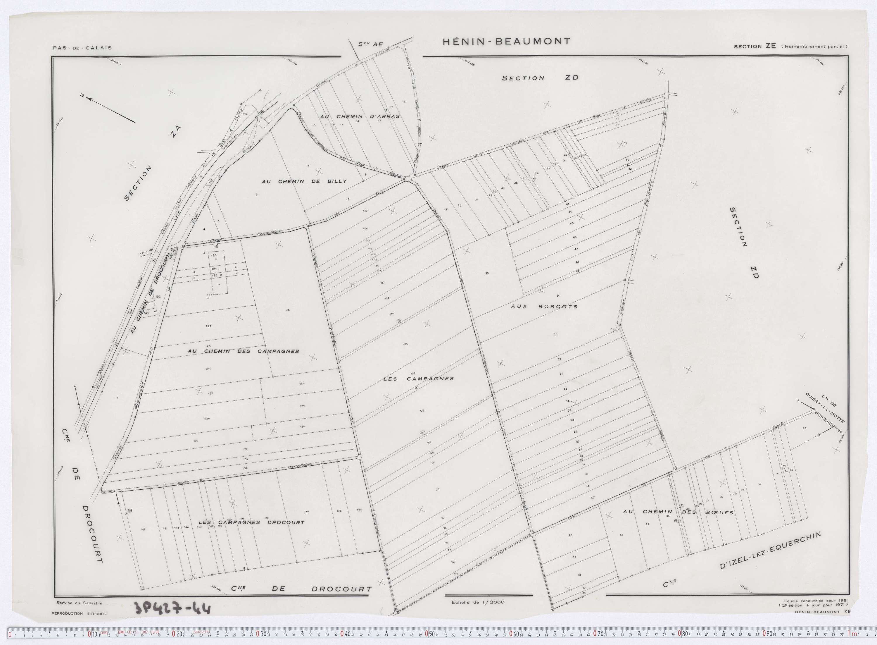 Hénin-Beaumont - Section ZD.