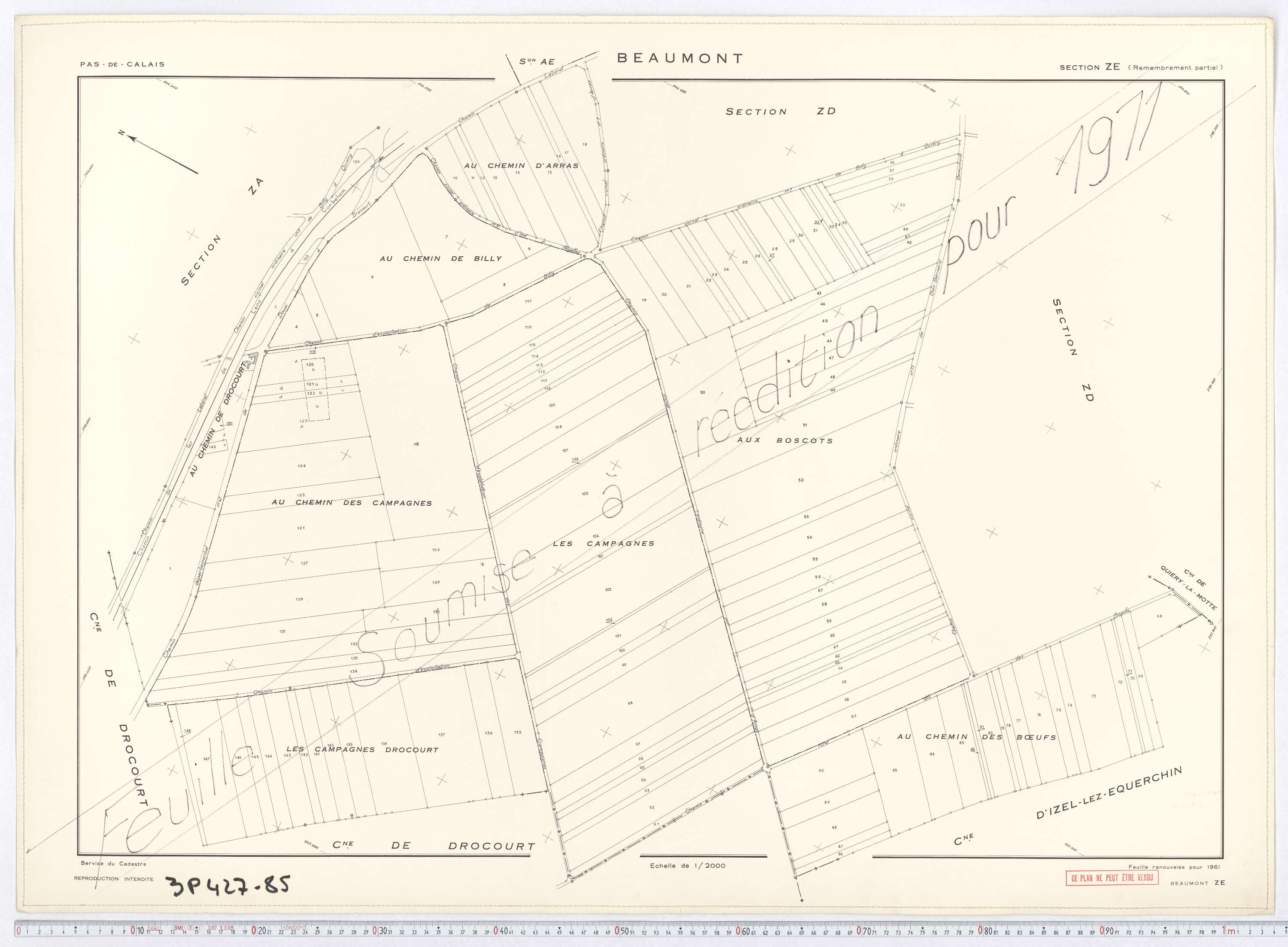 Hénin-Beaumont - Section ZD.