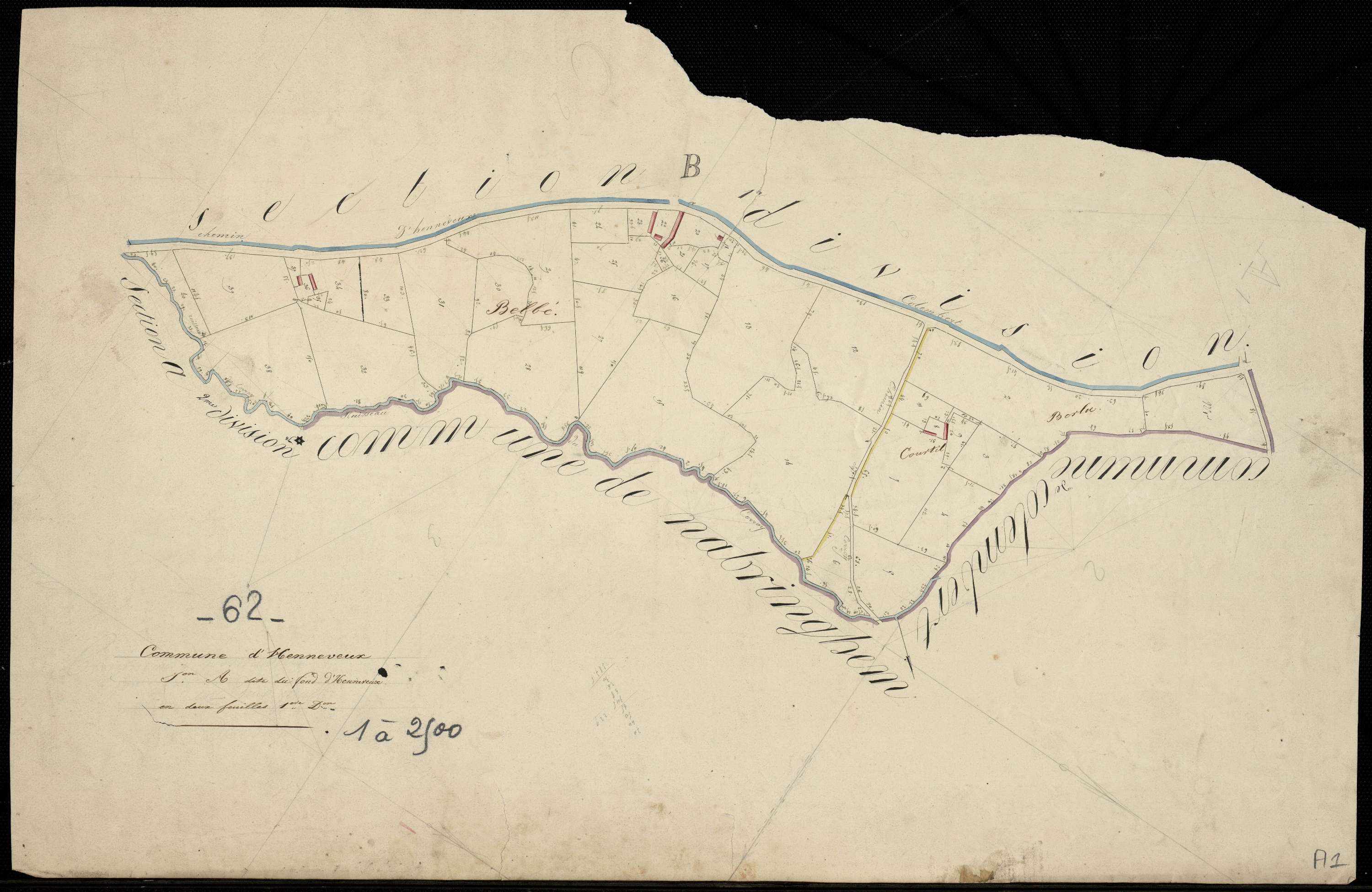 Henneveux - Section A, 1re feuille