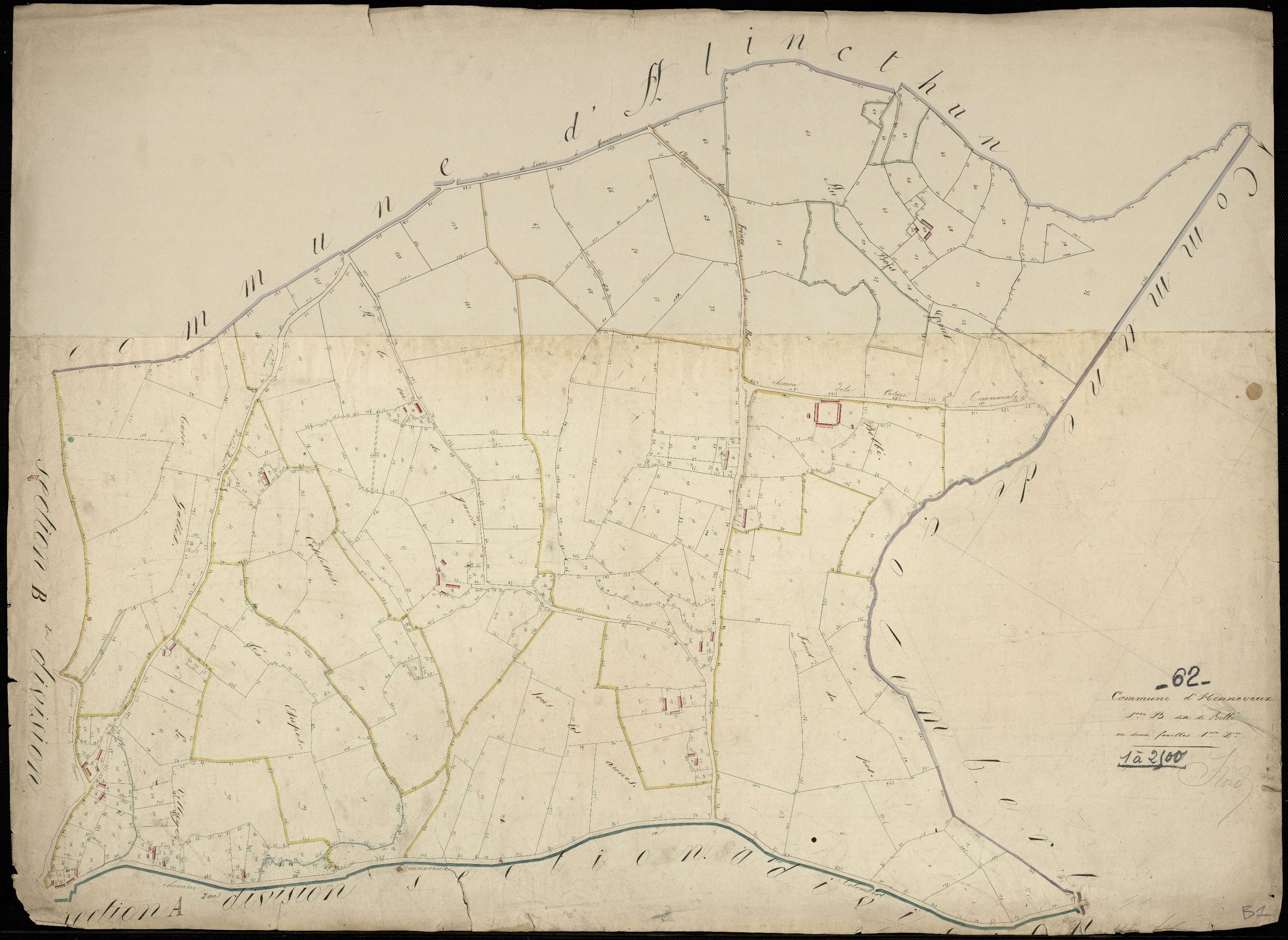 Henneveux - Section B, 1re feuille
