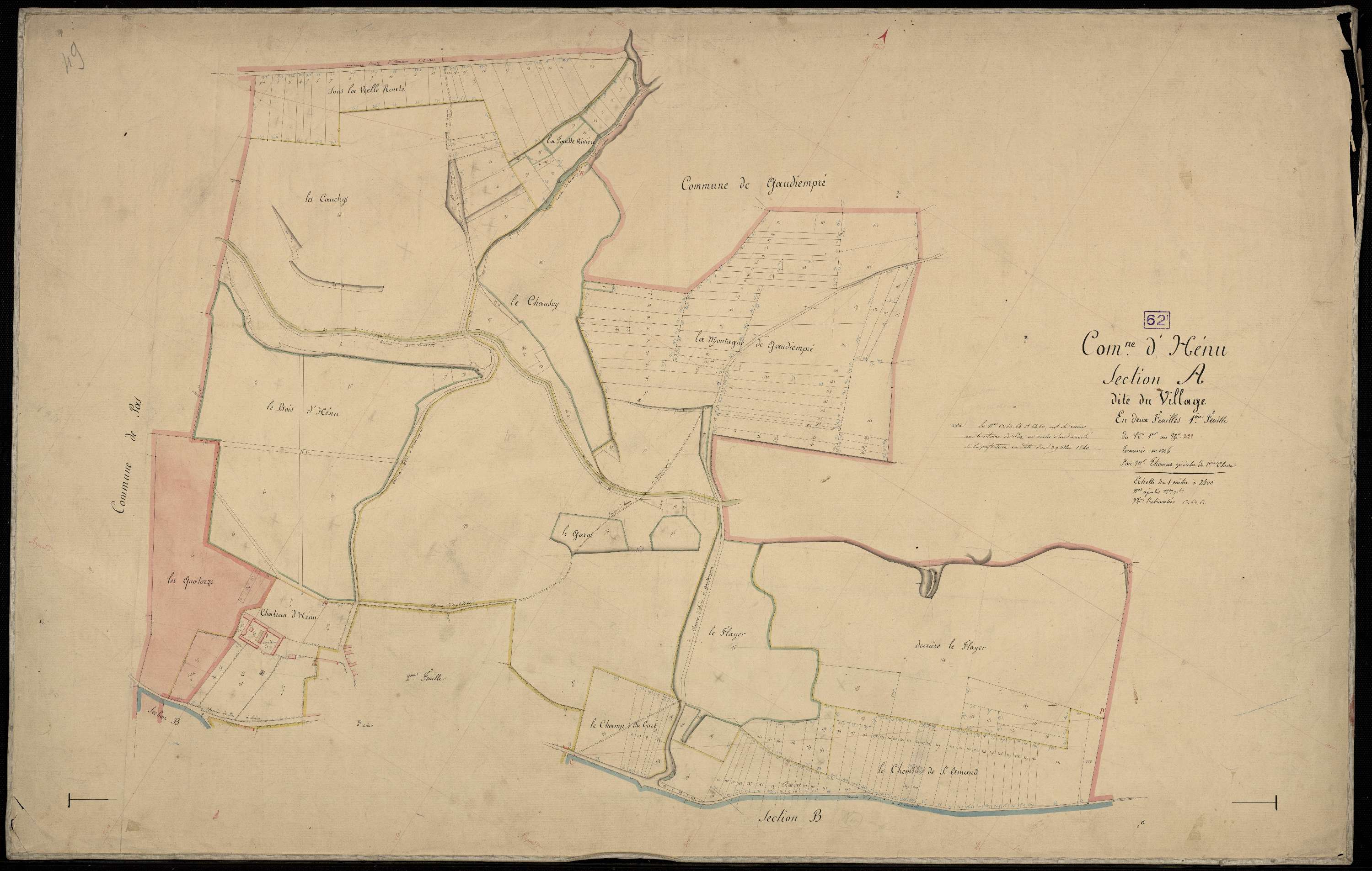 Hénu - Section A, 1re feuille