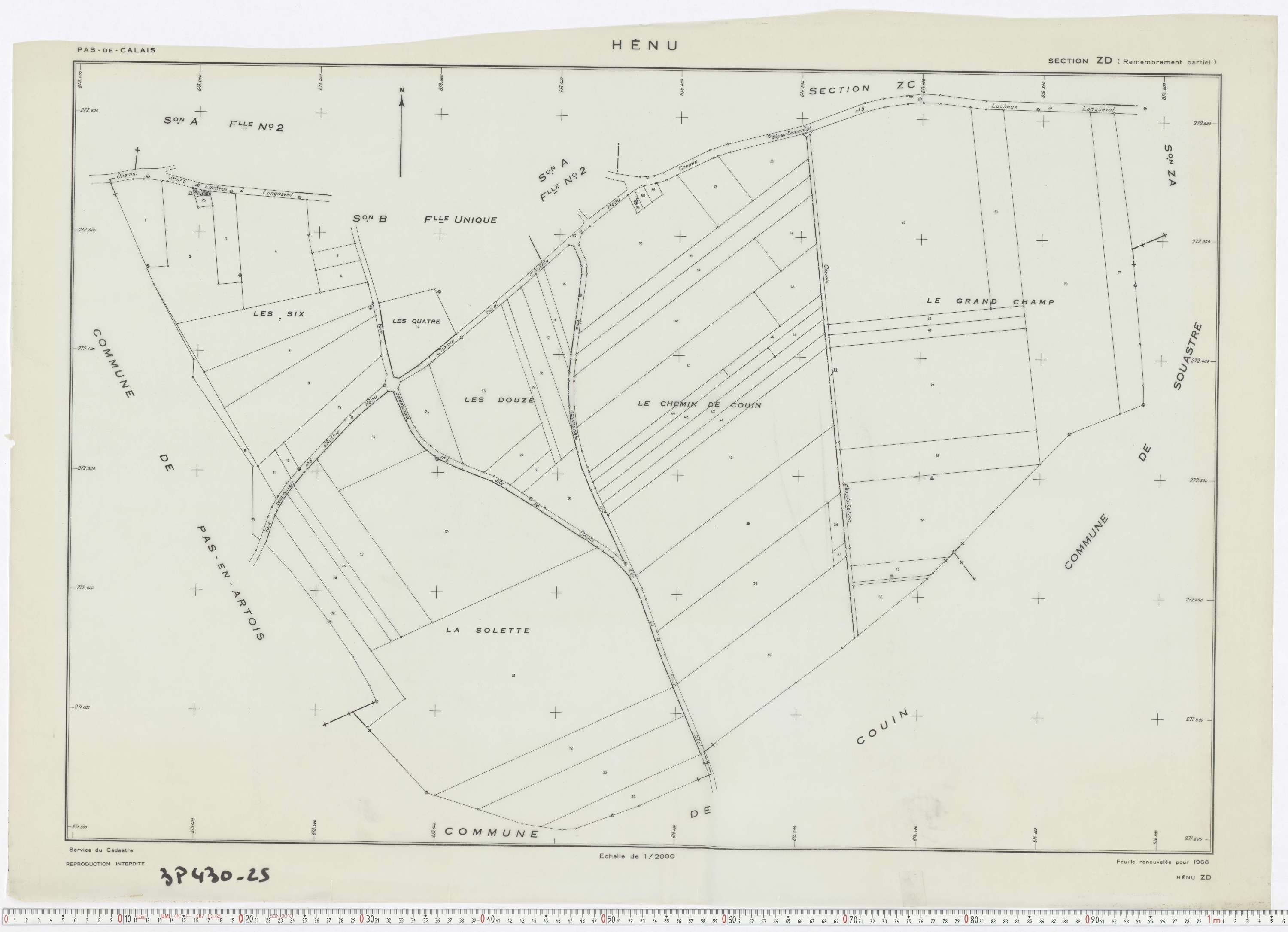 Hénu - Section ZD.
