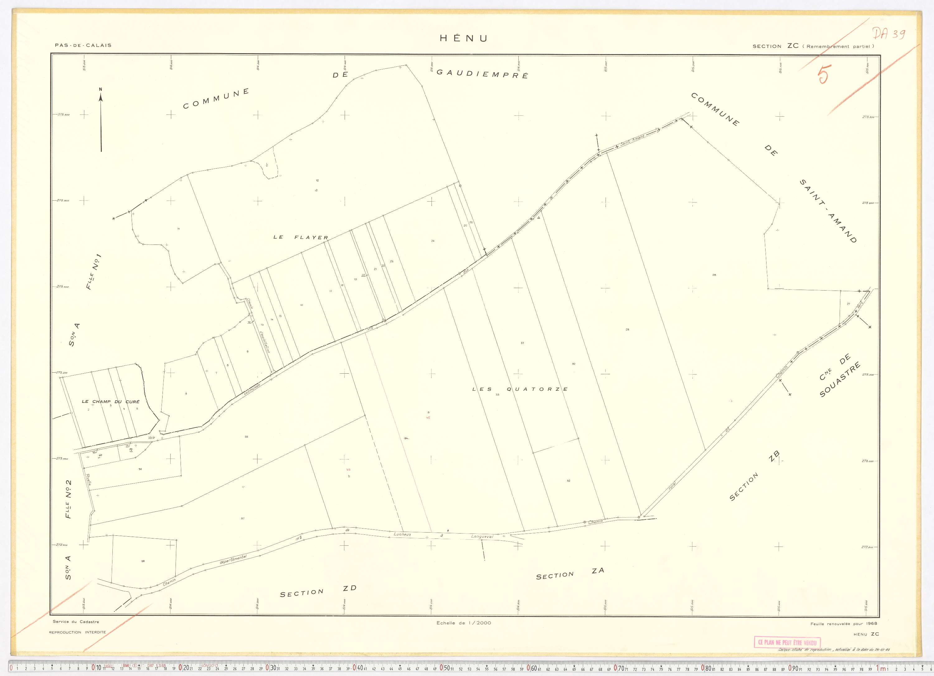 Hénu - Section ZC.