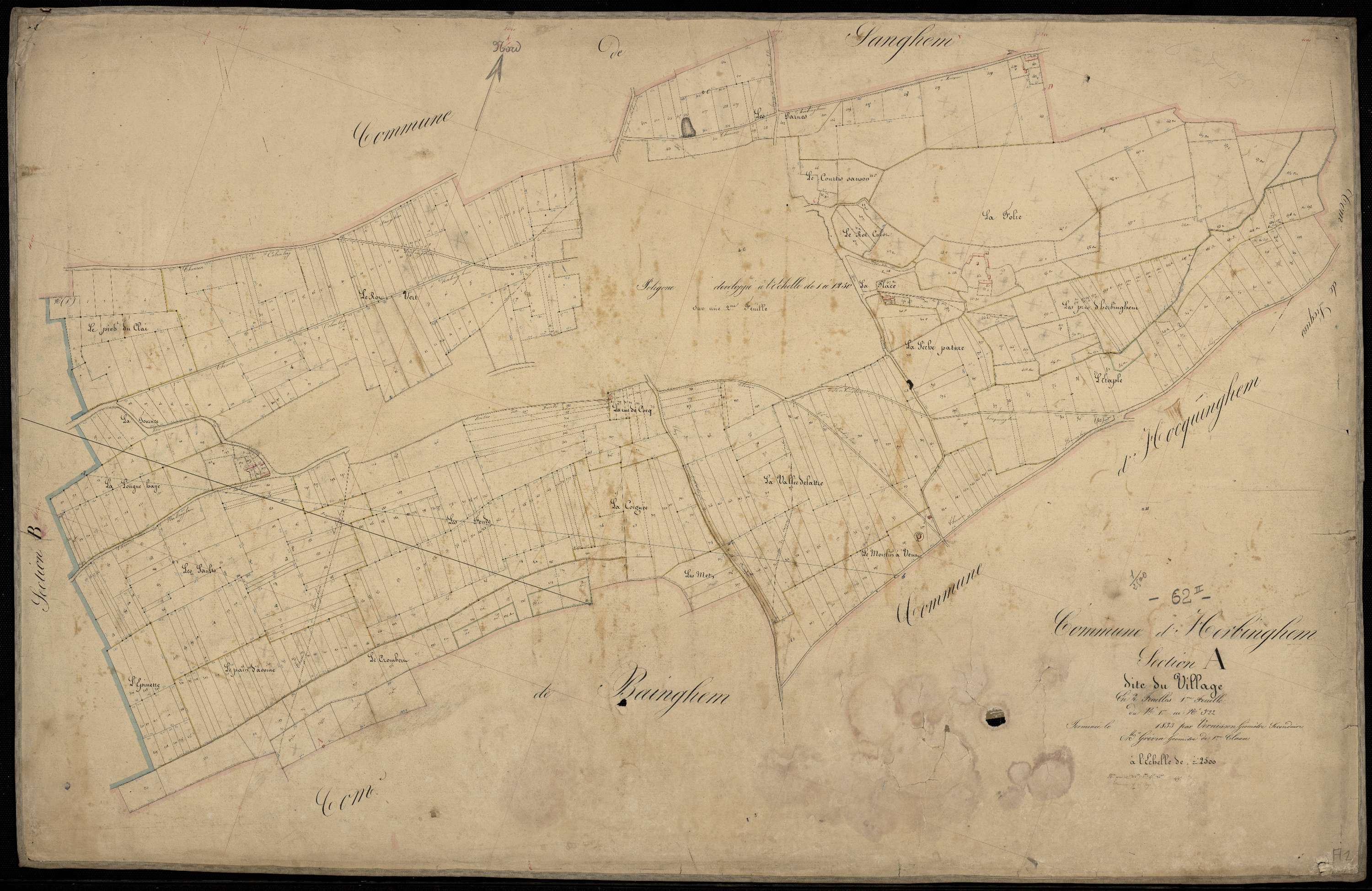 Herbinghen - Section A, 1re feuille