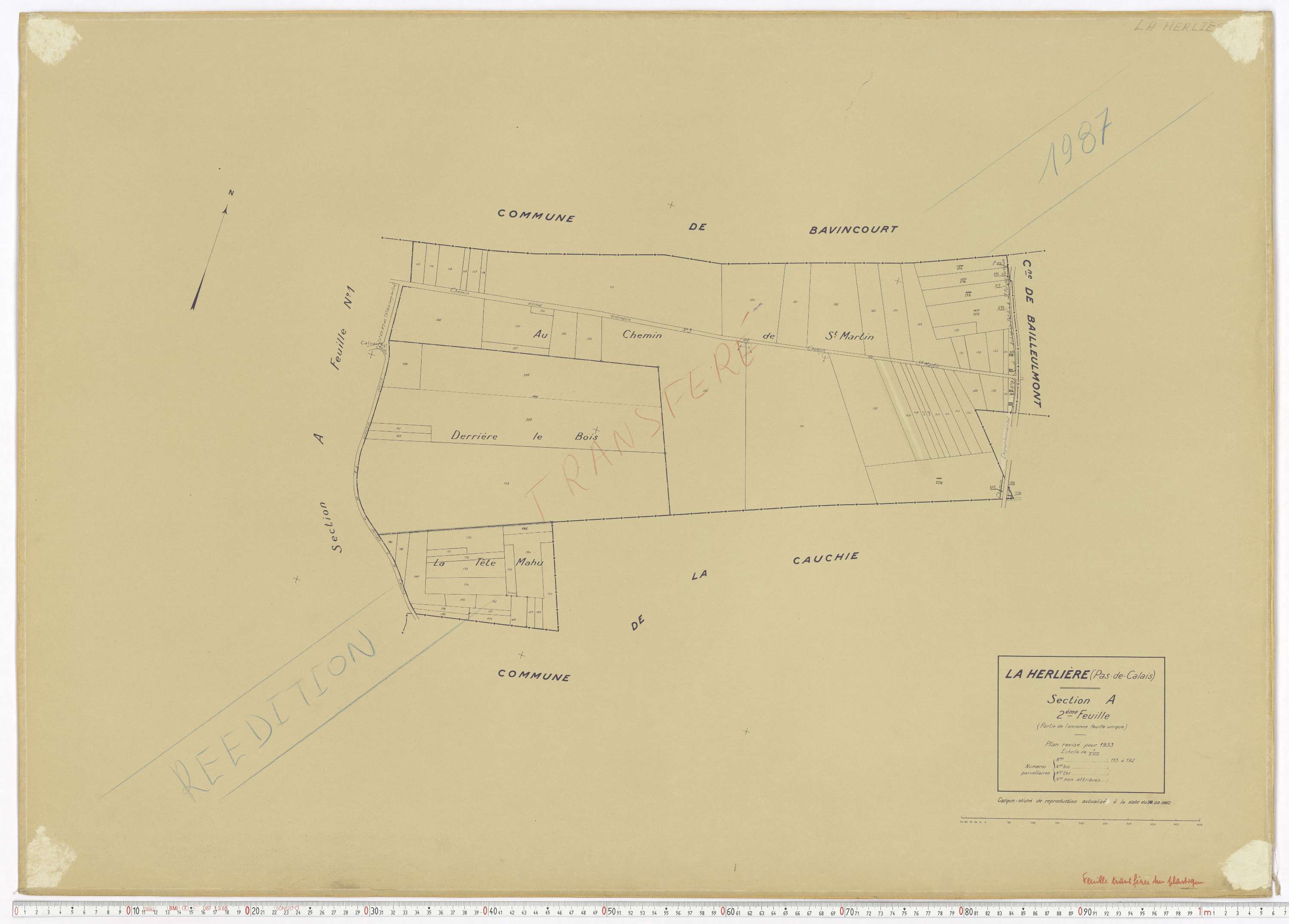 La Herlière - Section A, feuille 2.
