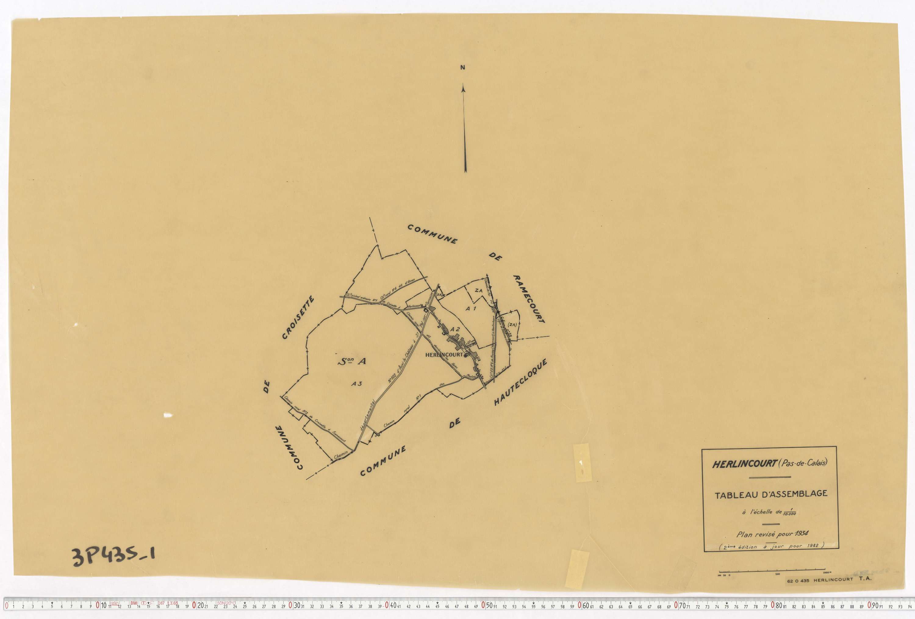 Herlincourt - Tableau d'assemblage.